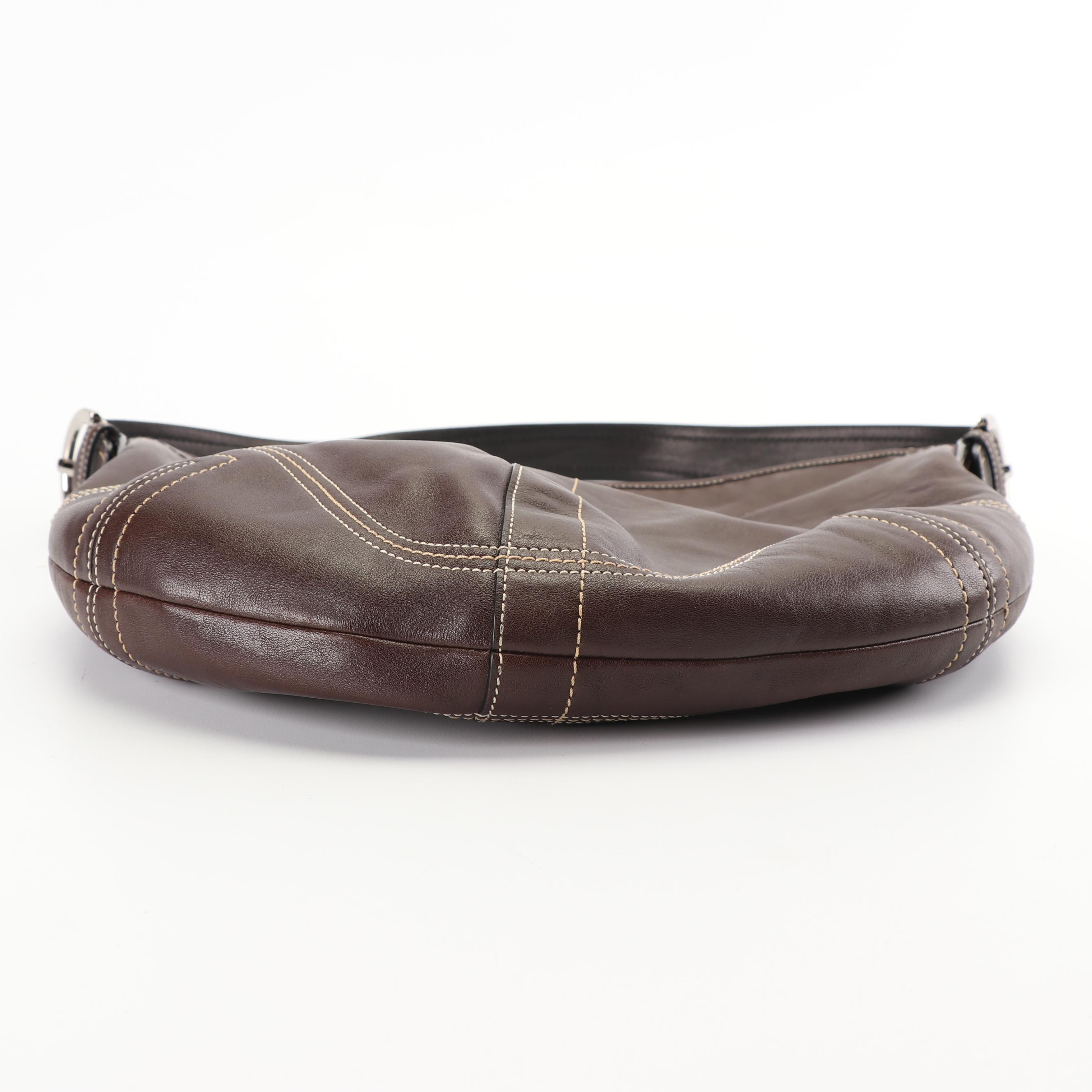 2005 Coach Soho Brown Leather Hobo Bag
