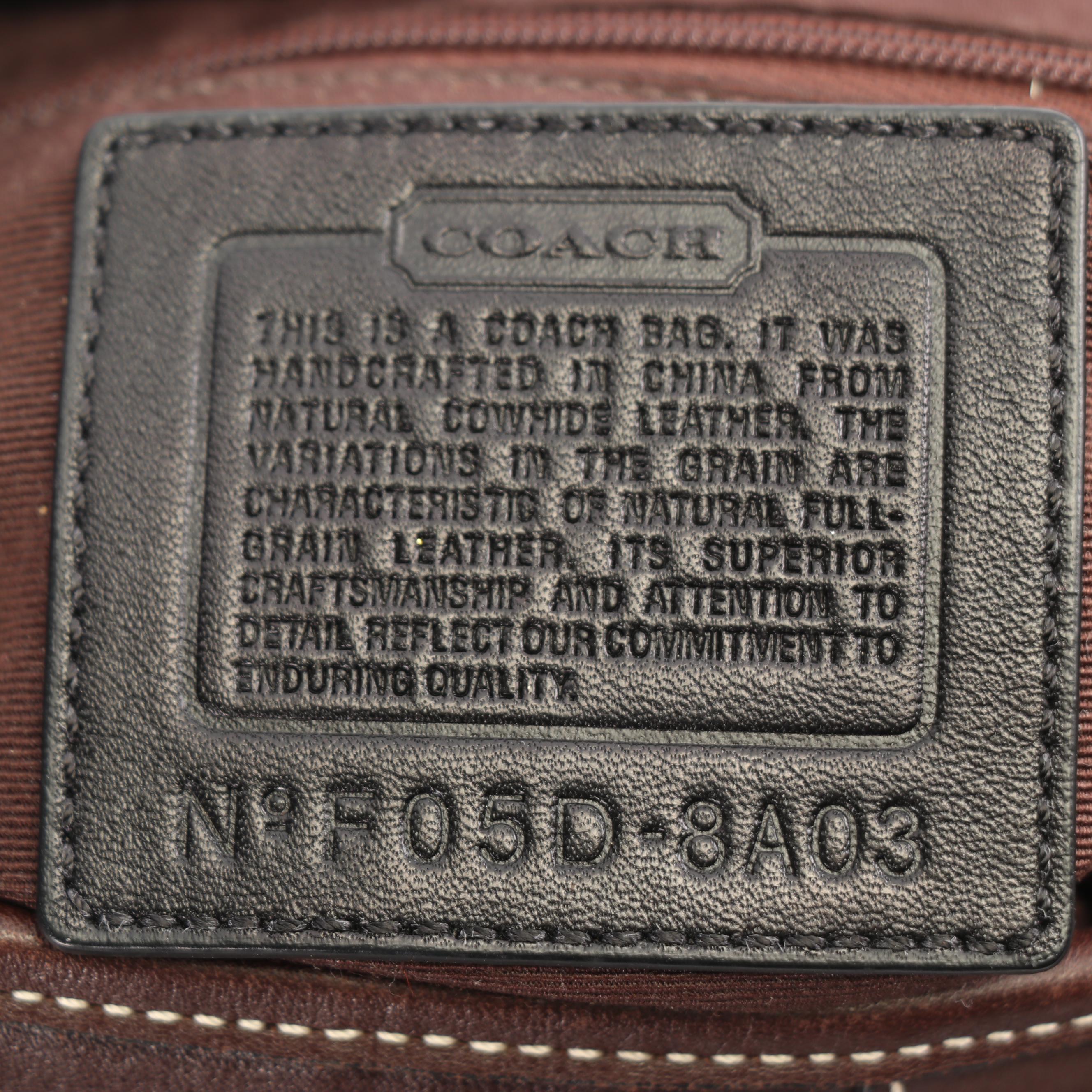 2005 Coach Soho Brown Leather Hobo Bag