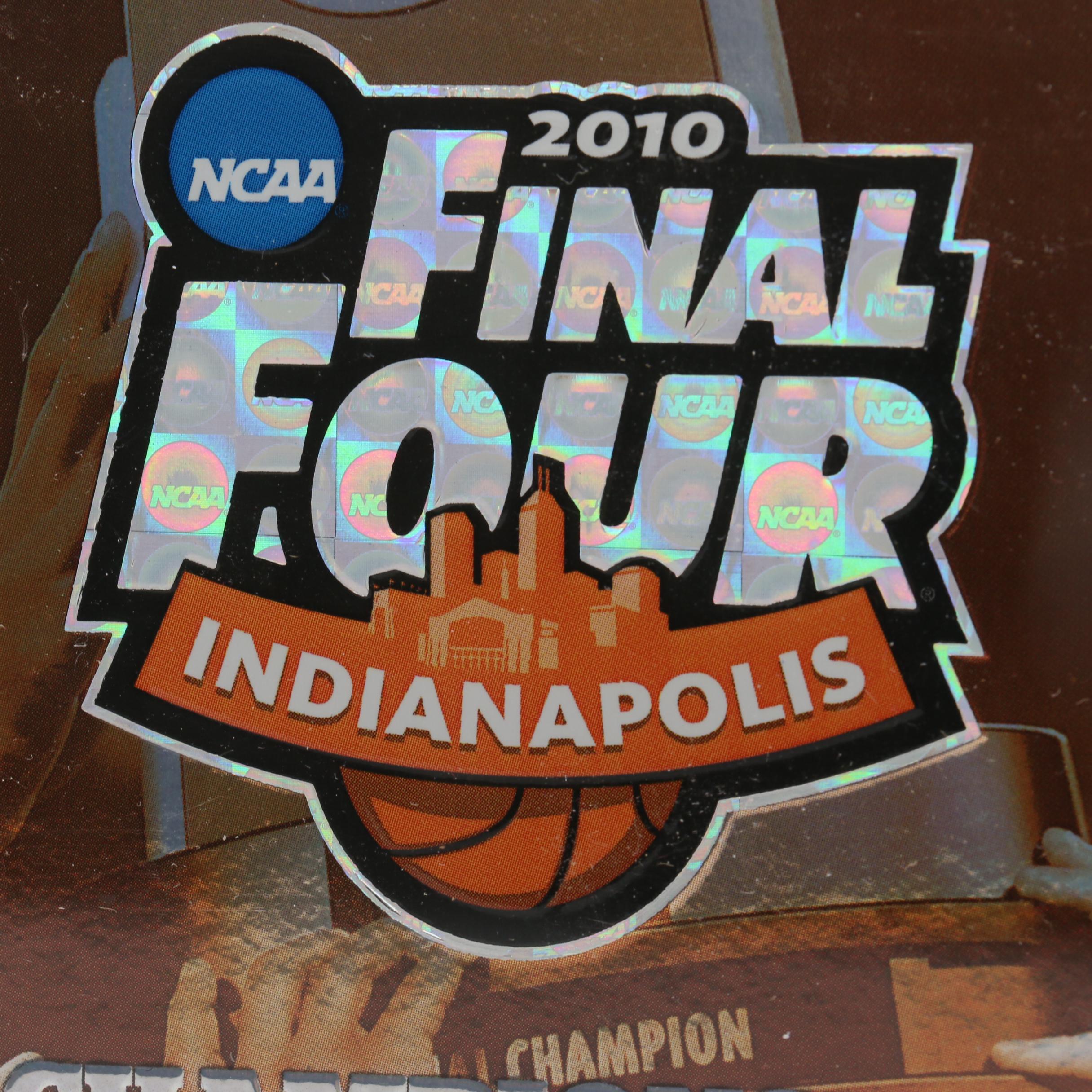 2010 NCAA Final Four Championship Final Game Full Ticket with Floor Sample