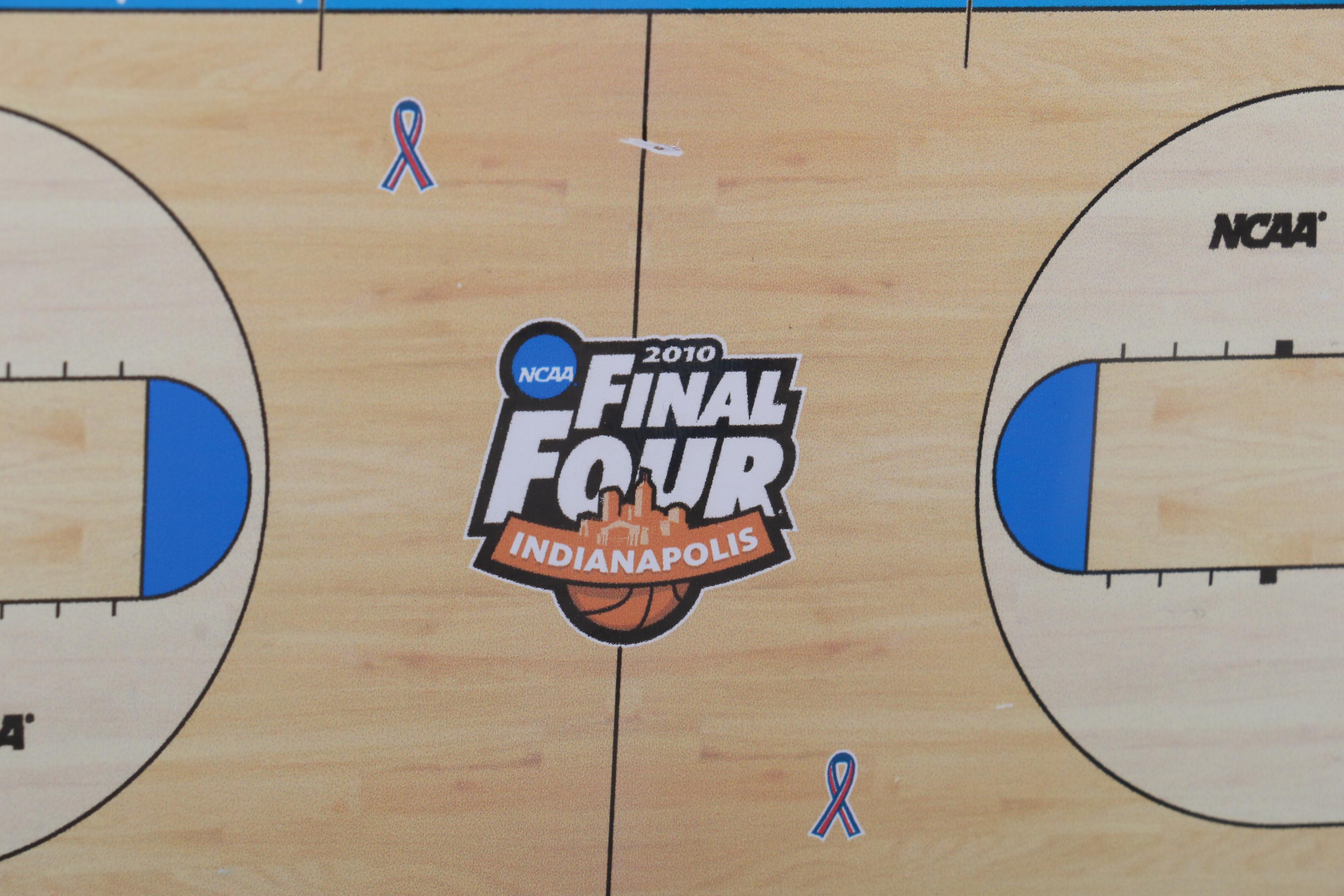 2010 NCAA Final Four Championship Final Game Full Ticket with Floor Sample