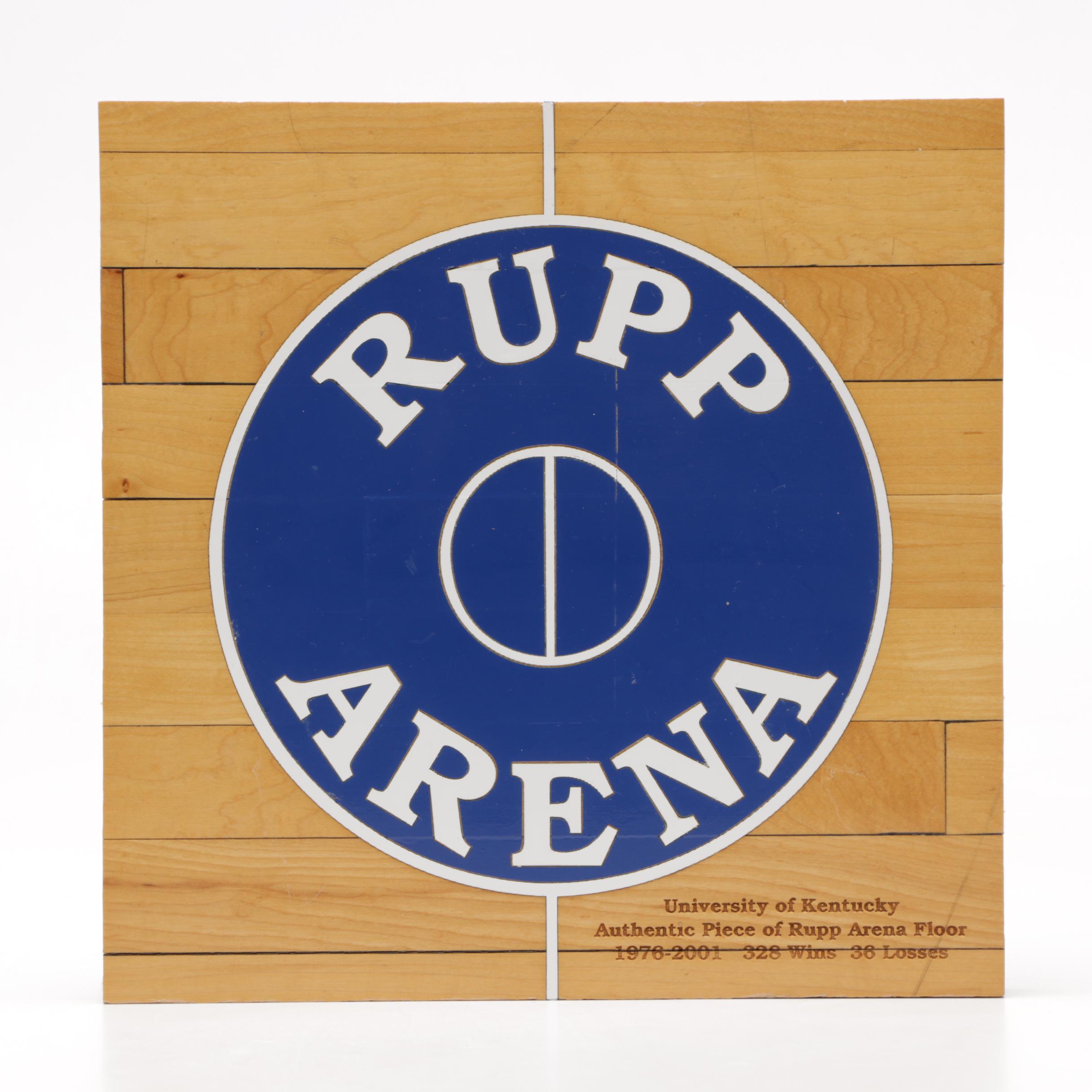 Authentic Piece of Rupp Arena Basketball Court with Framed Photo Print