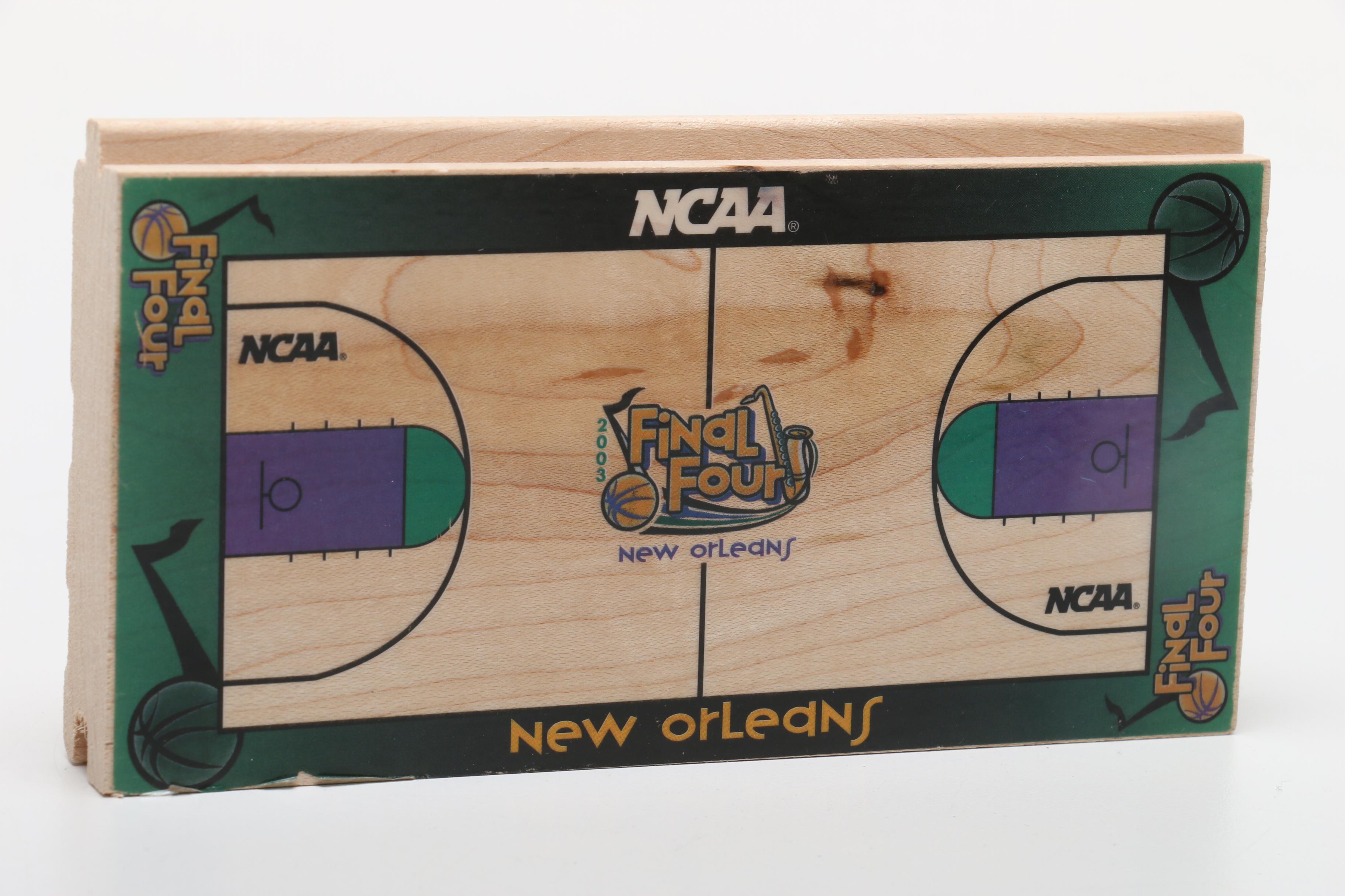 2003 Final Four Championship Final Game Full Ticket with Floor Sample