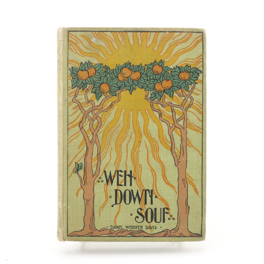 First Edition "Weh Down Souf" Poetry Book by Daniel Webster Davis, 1897