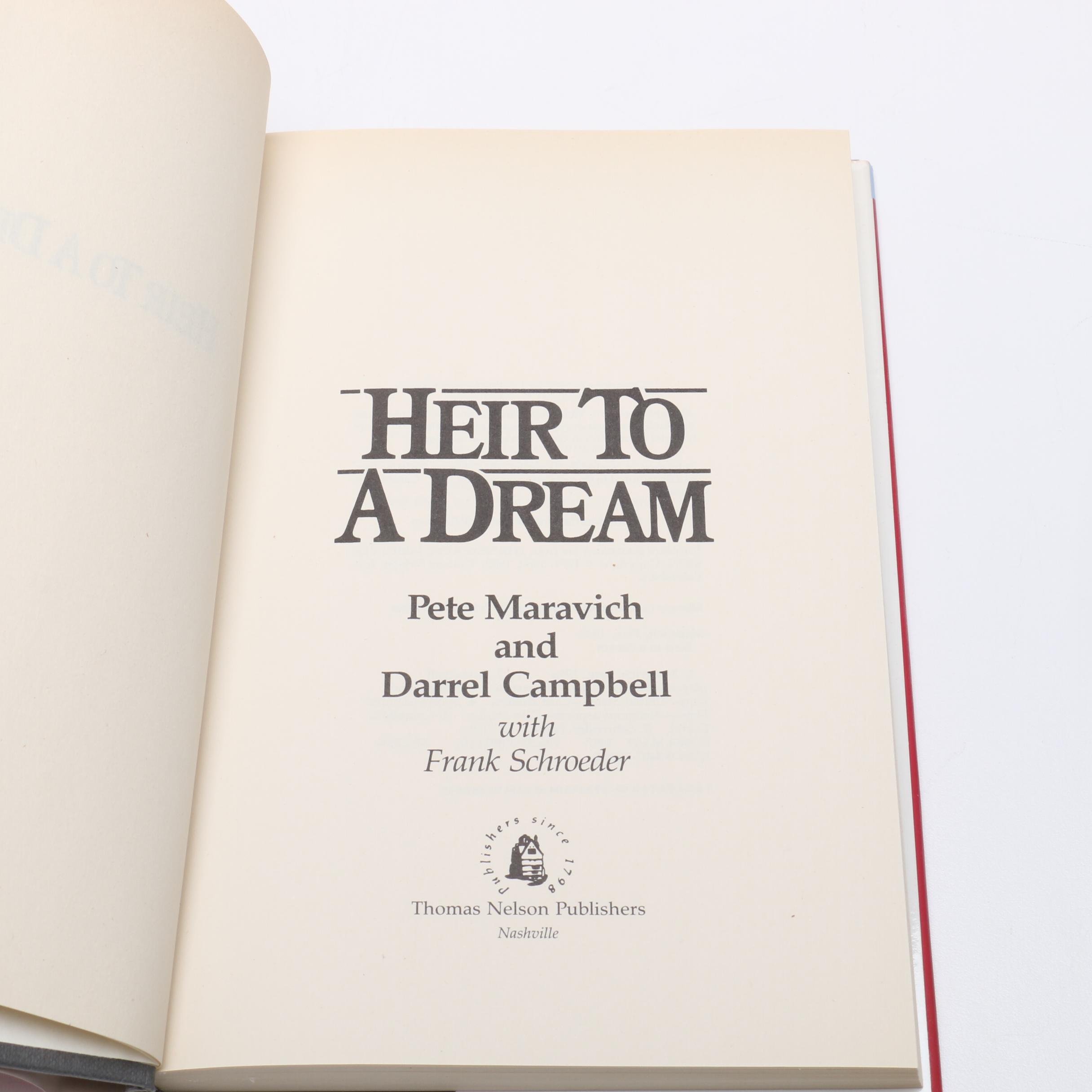 Contemporary Books on Basketbook including First Edition "Raise the Roof"