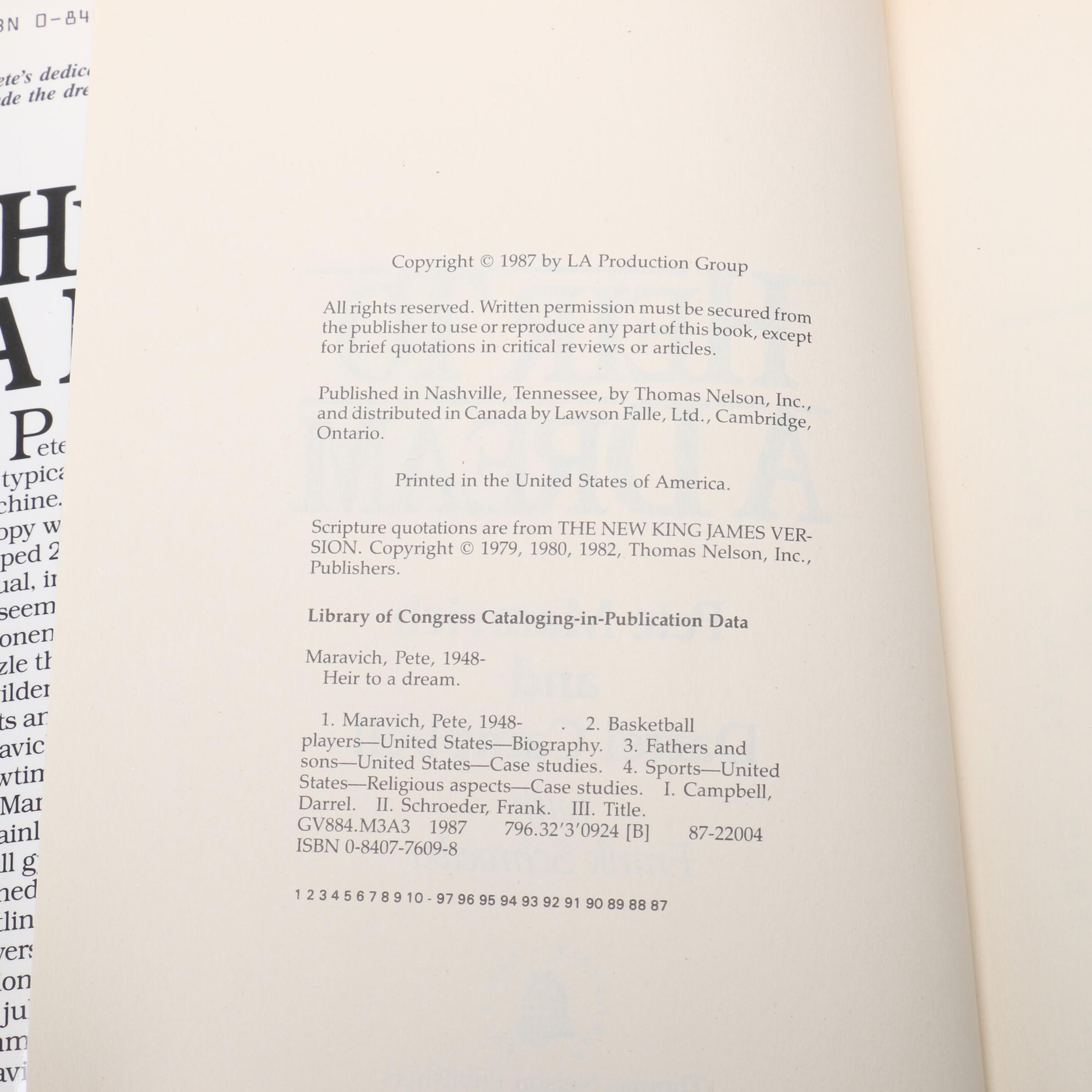 Contemporary Books on Basketbook including First Edition "Raise the Roof"