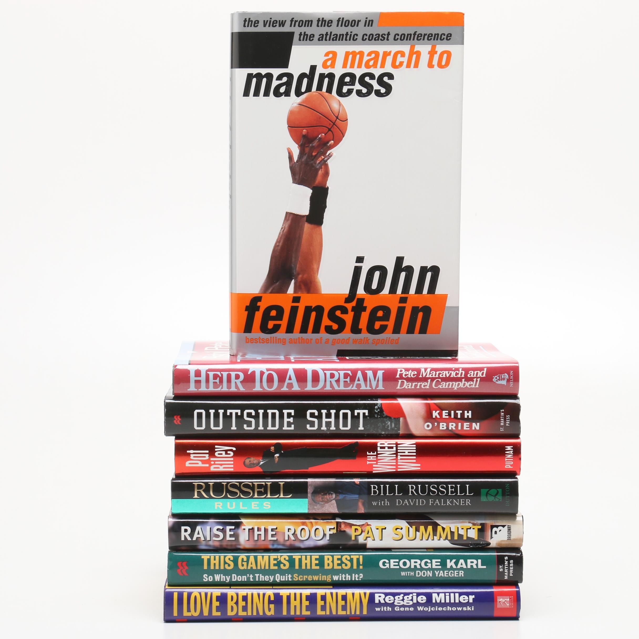 Contemporary Books on Basketbook including First Edition "Raise the Roof"