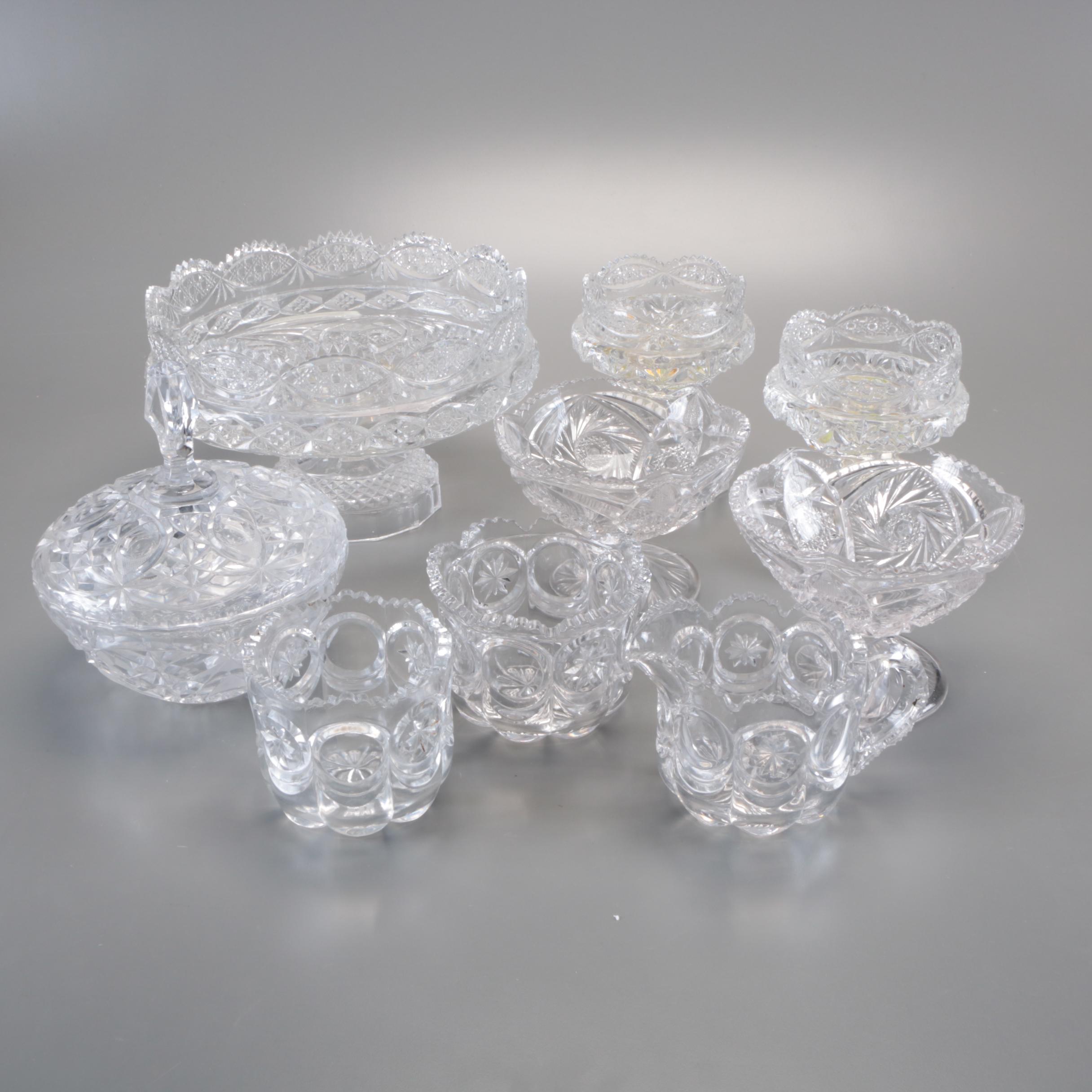 Pressed Glass Serveware and Decor