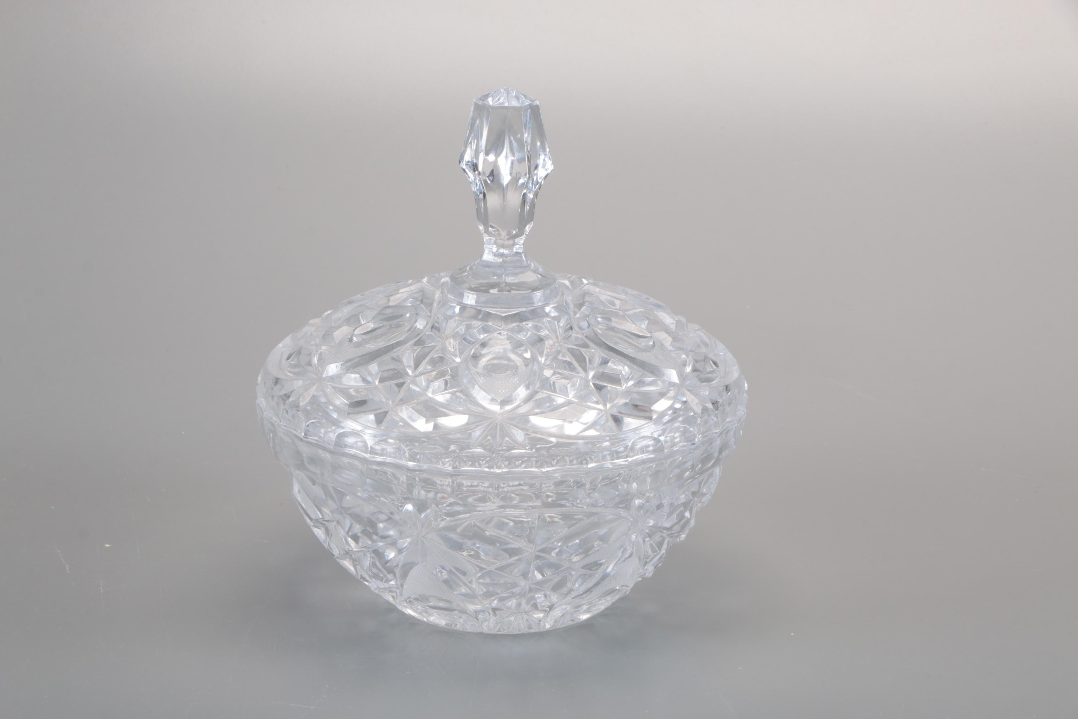Pressed Glass Serveware and Decor