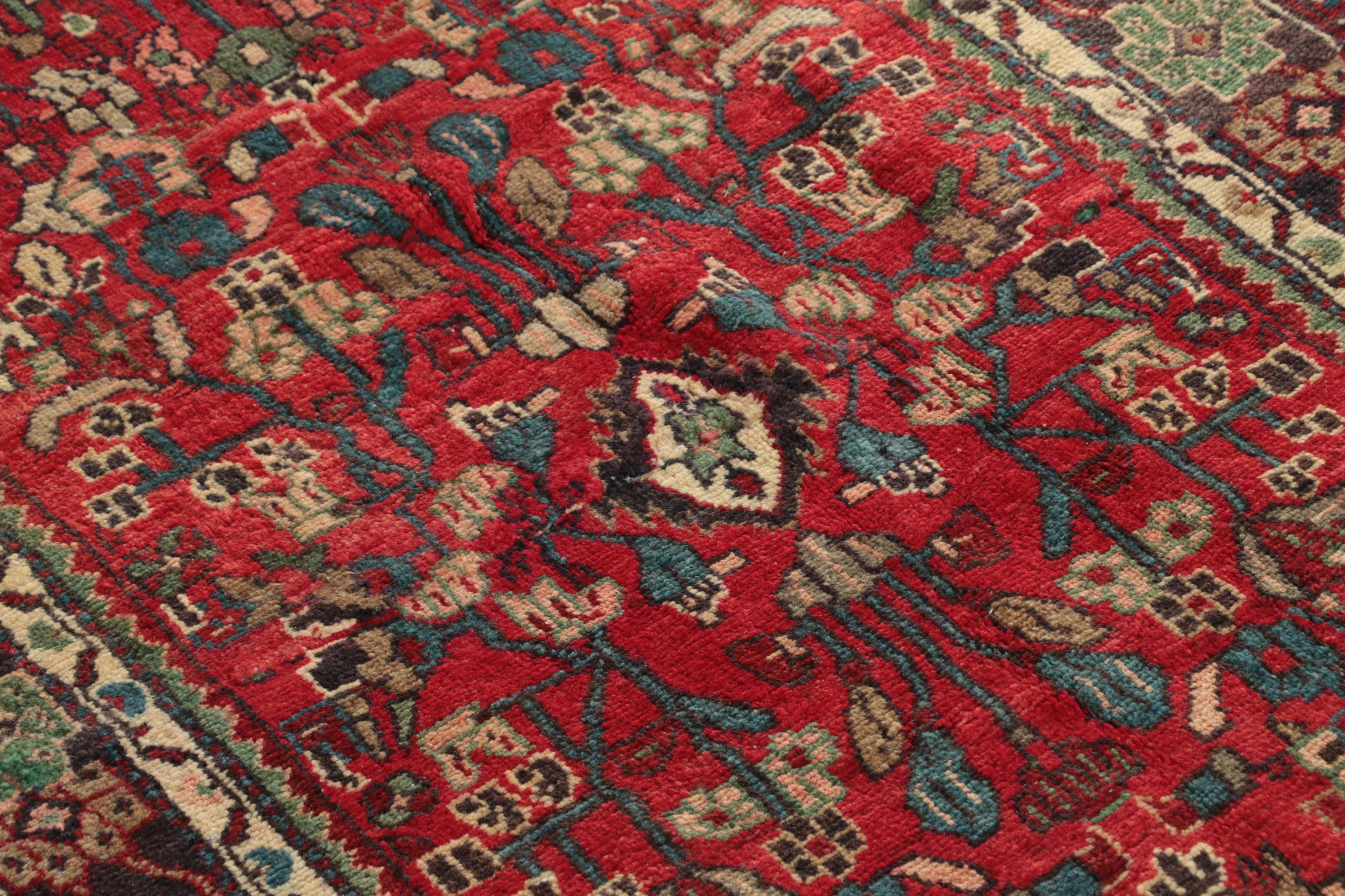 Hand-Knotted Persian Malayer Wool Rug