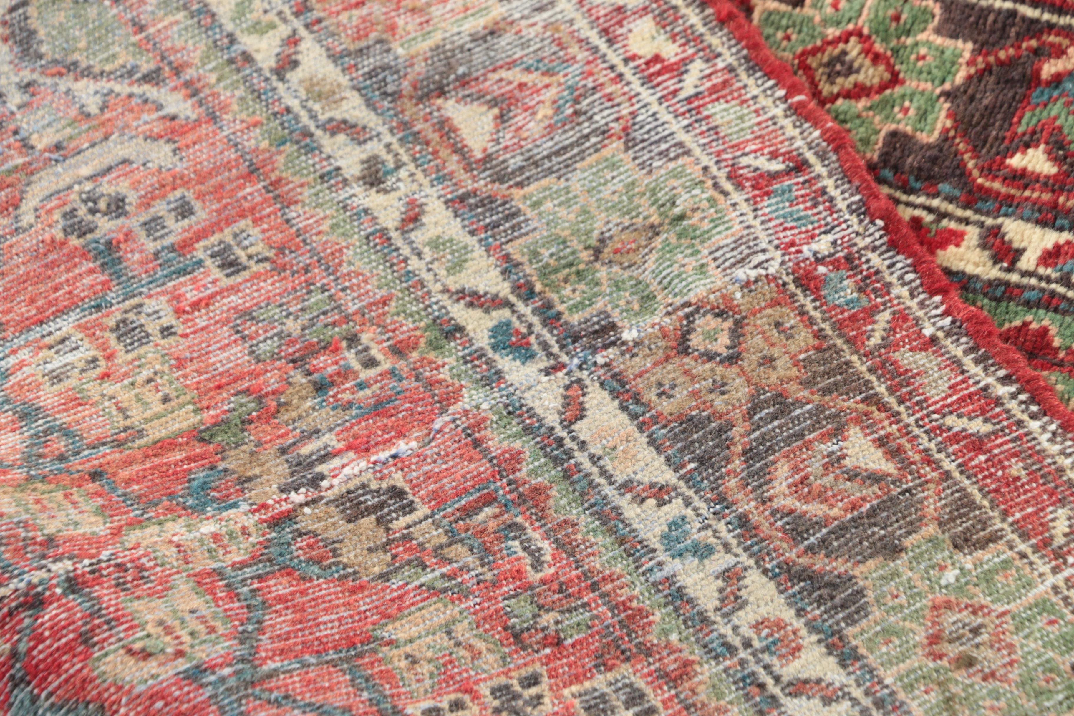 Hand-Knotted Persian Malayer Wool Rug