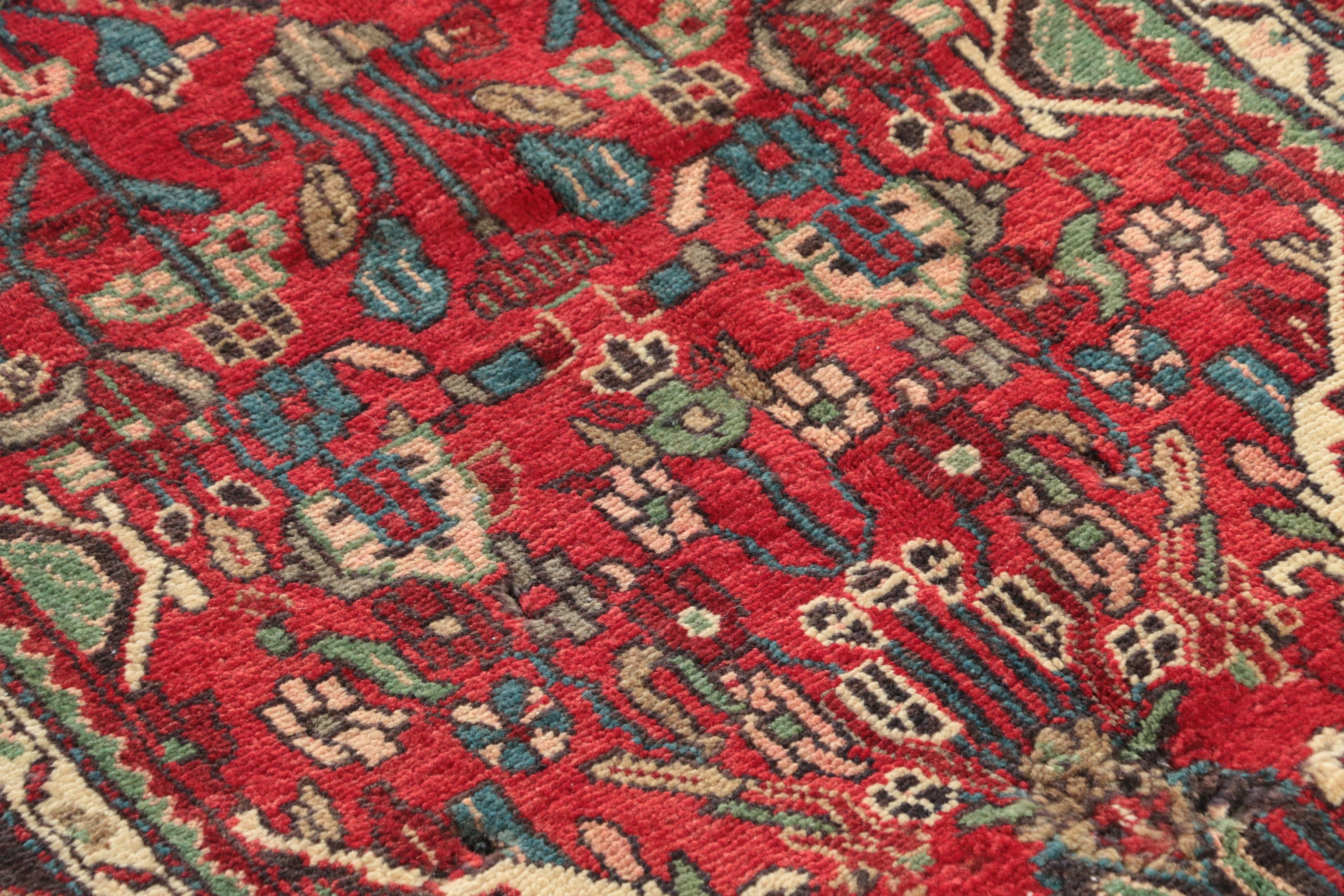 Hand-Knotted Persian Malayer Wool Rug