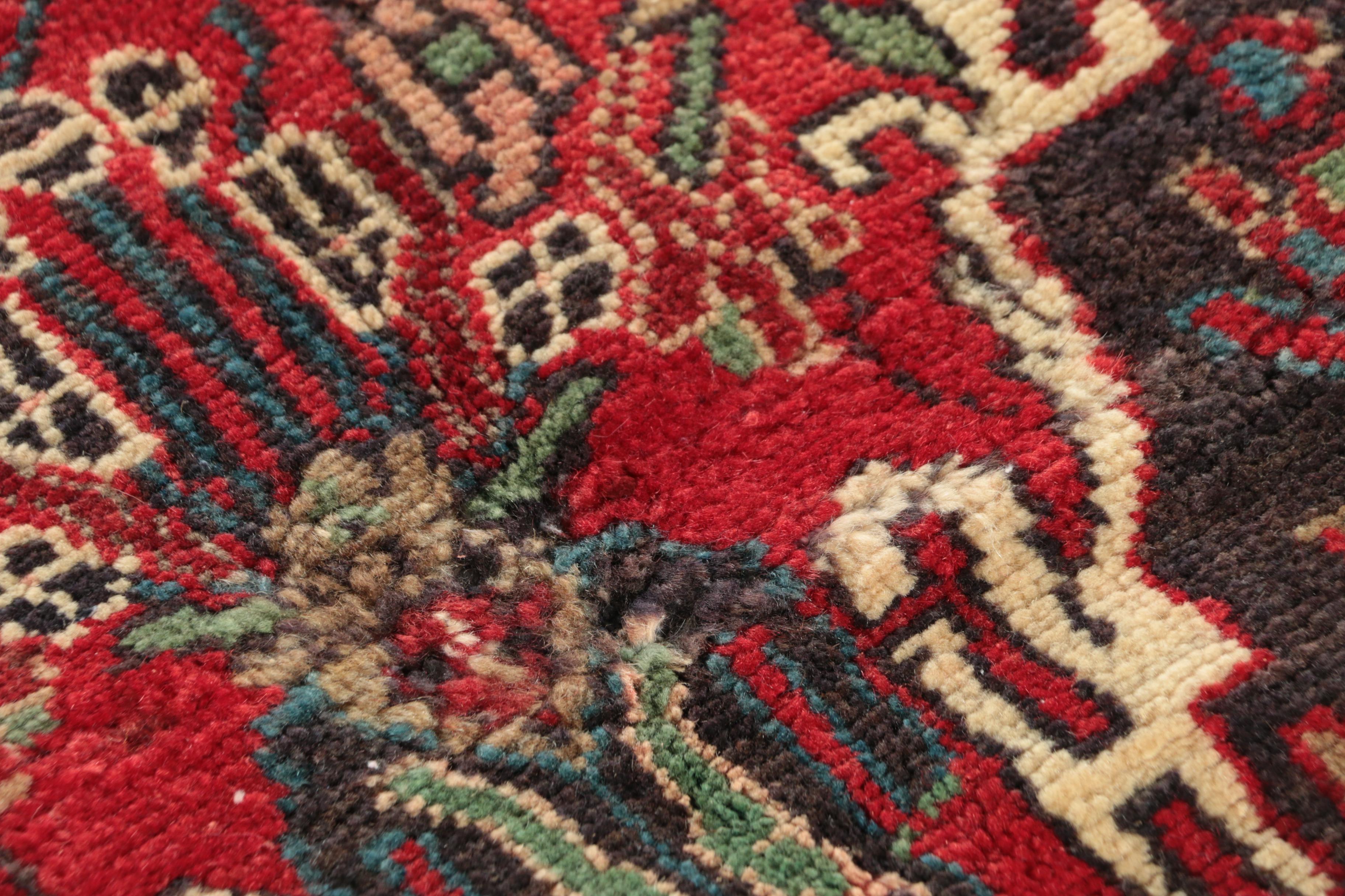 Hand-Knotted Persian Malayer Wool Rug