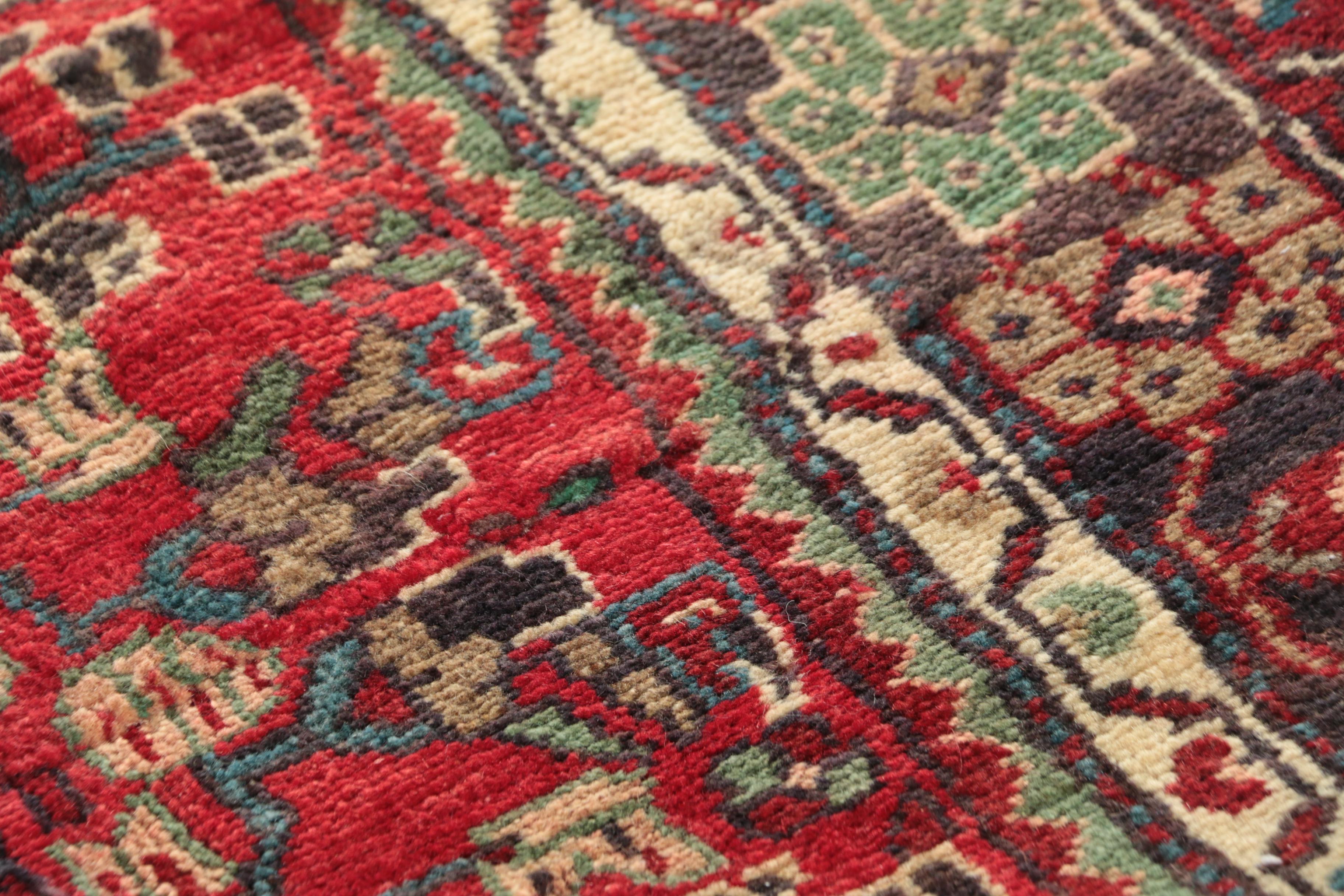 Hand-Knotted Persian Malayer Wool Rug