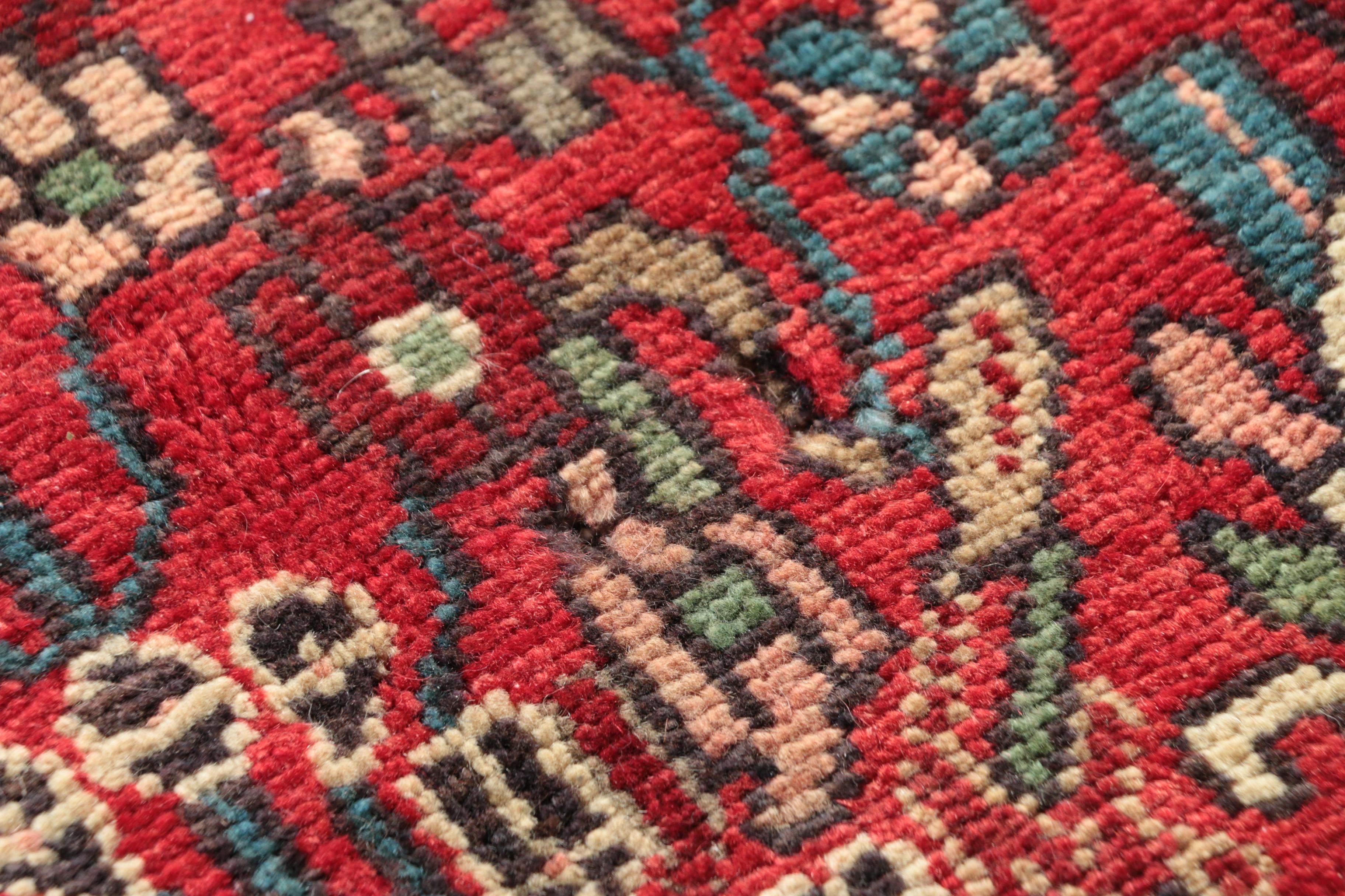 Hand-Knotted Persian Malayer Wool Rug