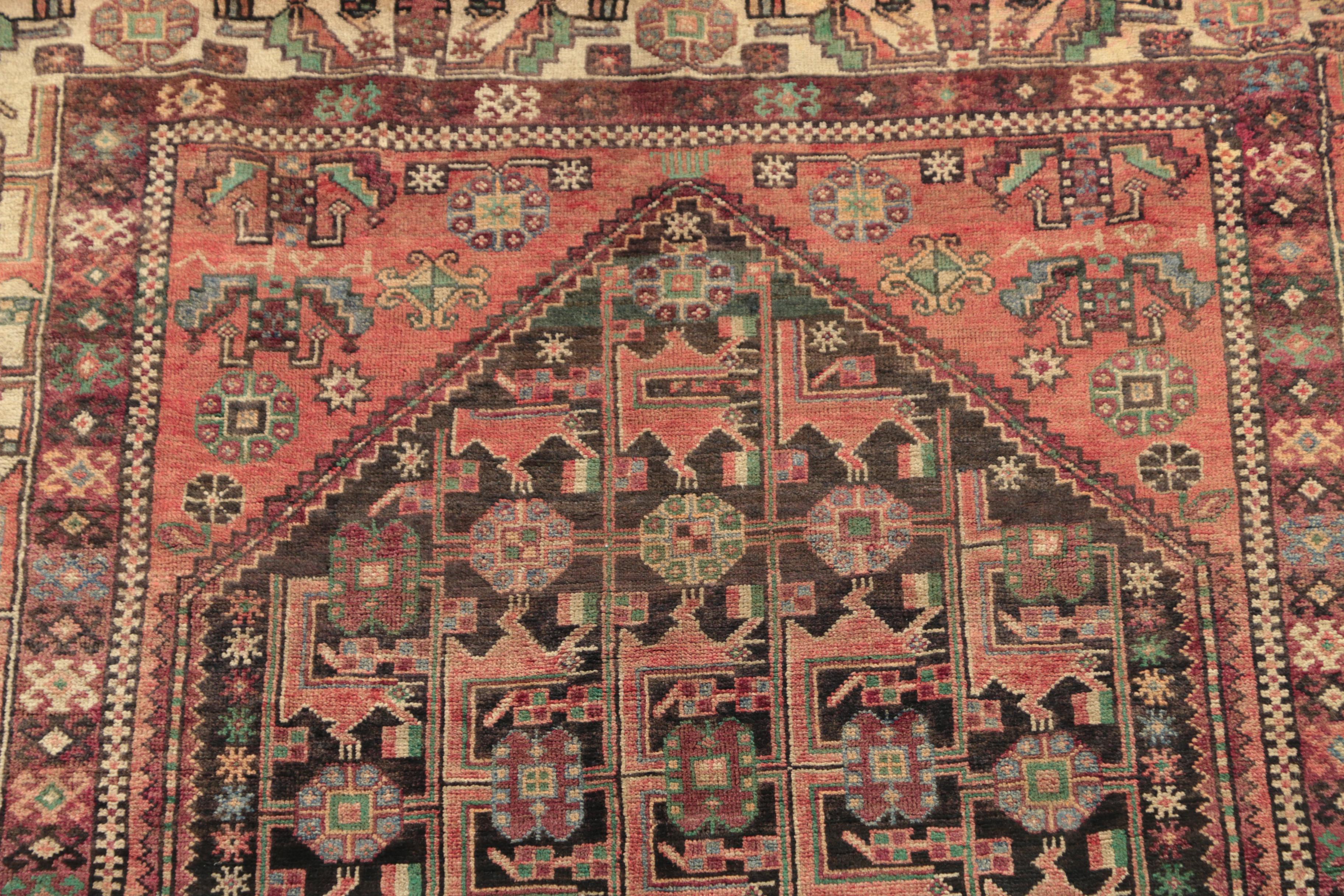 Hand-Knotted Inscribed Persian Quchan Wool Long Rug