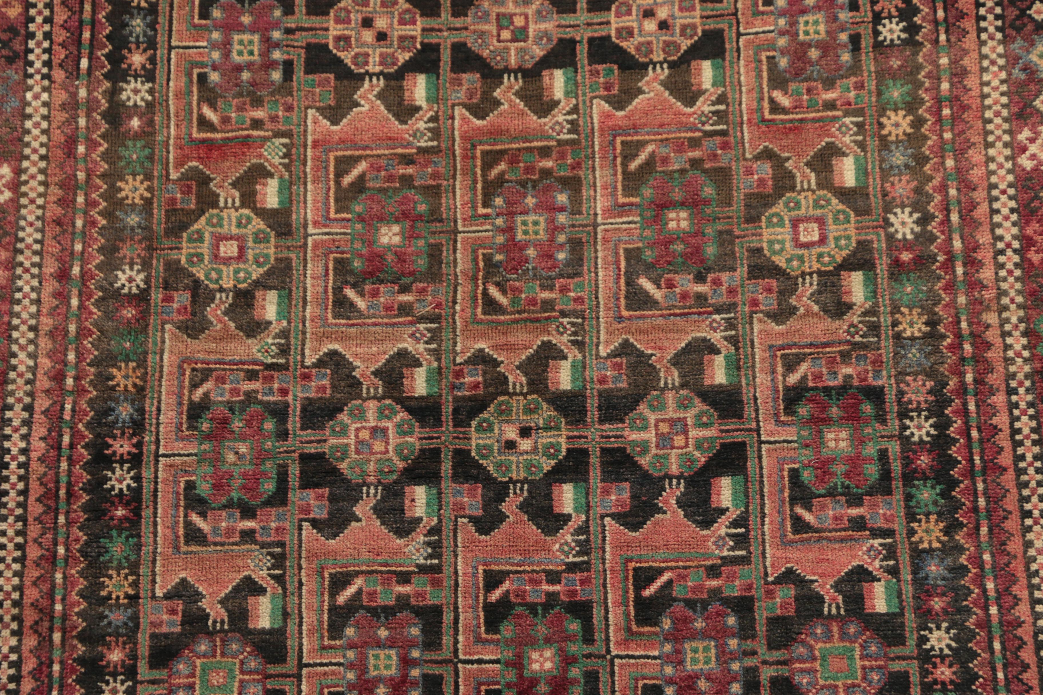 Hand-Knotted Inscribed Persian Quchan Wool Long Rug