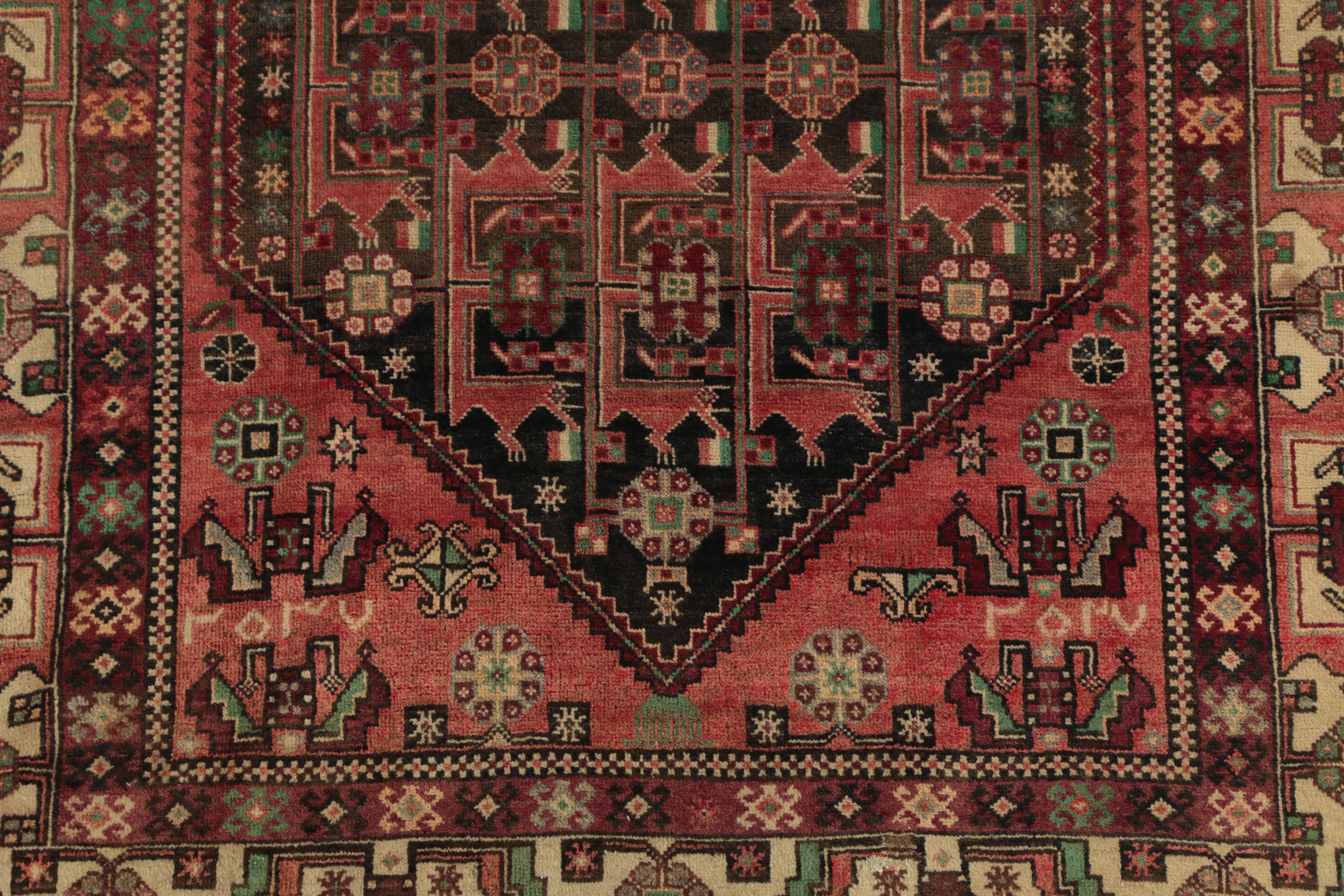 Hand-Knotted Inscribed Persian Quchan Wool Long Rug