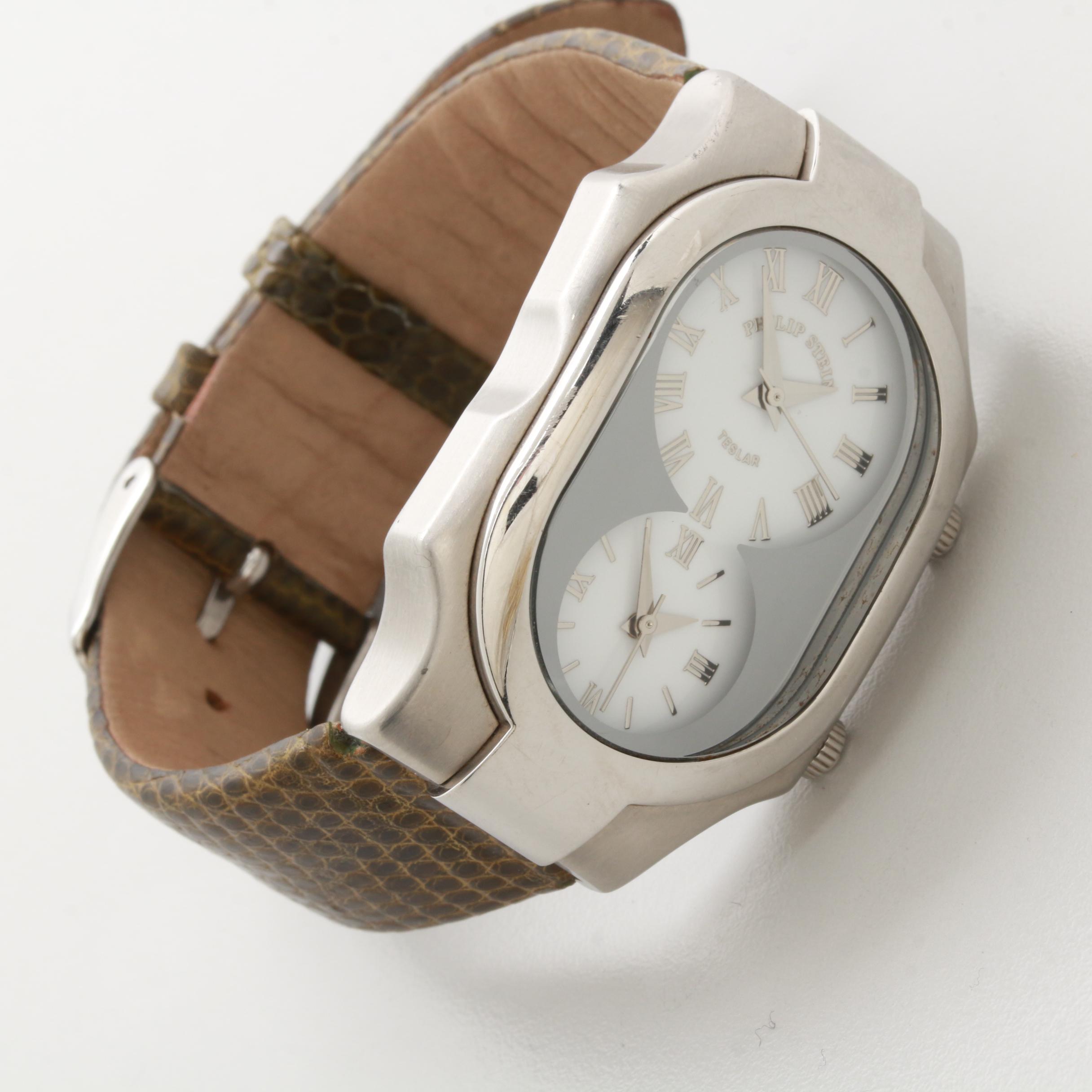 Philip Stein Teslar Dual Time Quartz Watch