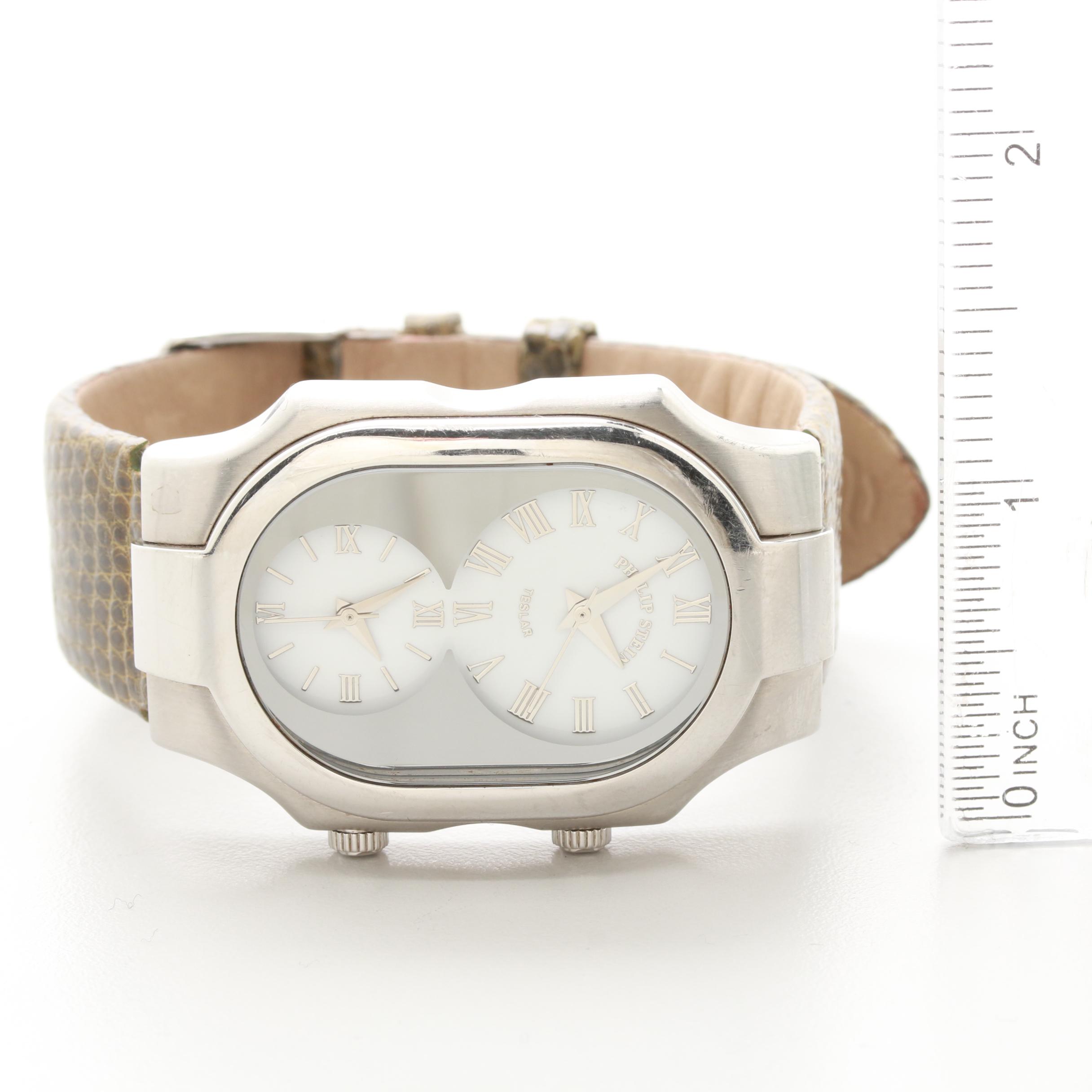 Philip Stein Teslar Dual Time Quartz Watch