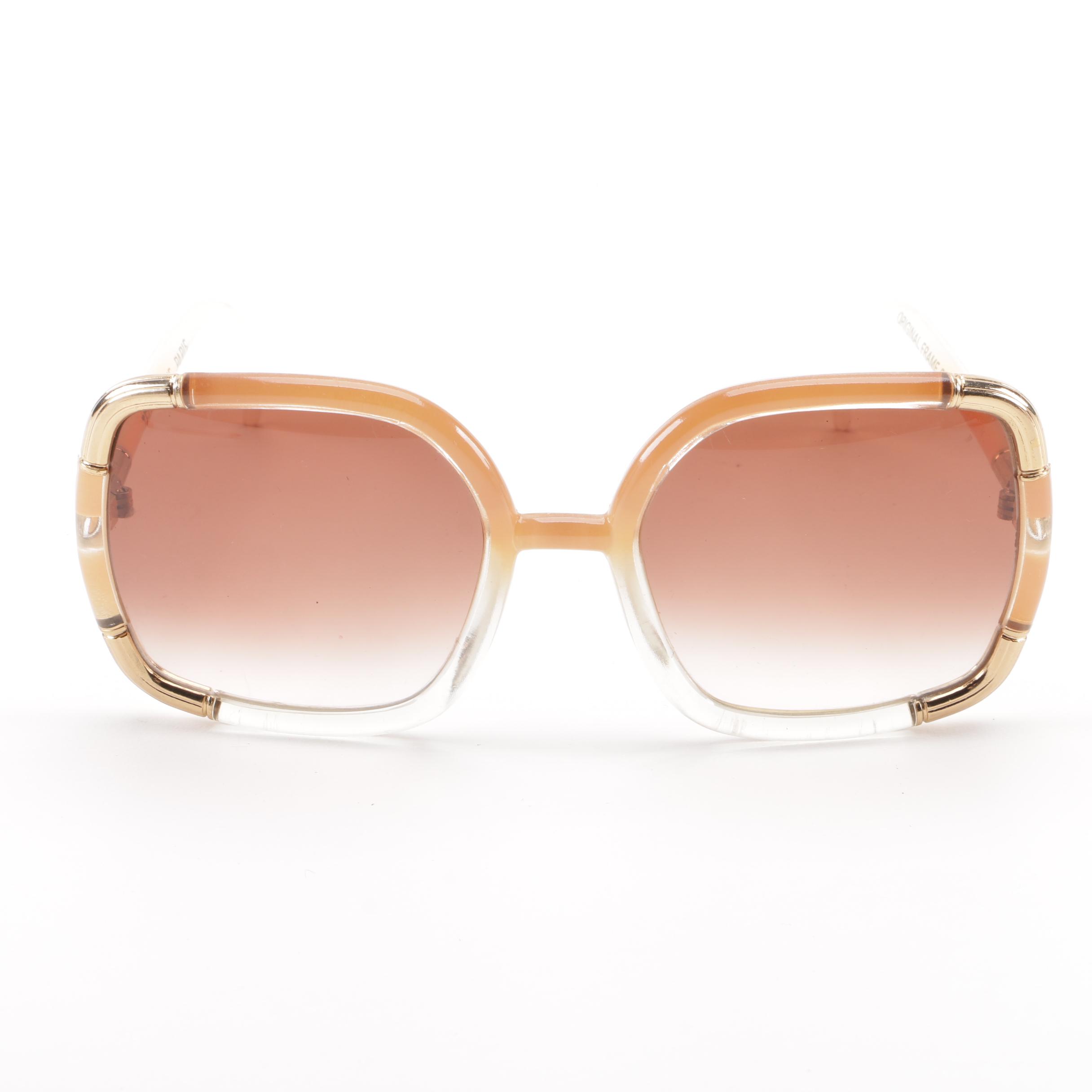 Ted Lapidus Paris Oversized Sunglasses, 1970s Vintage