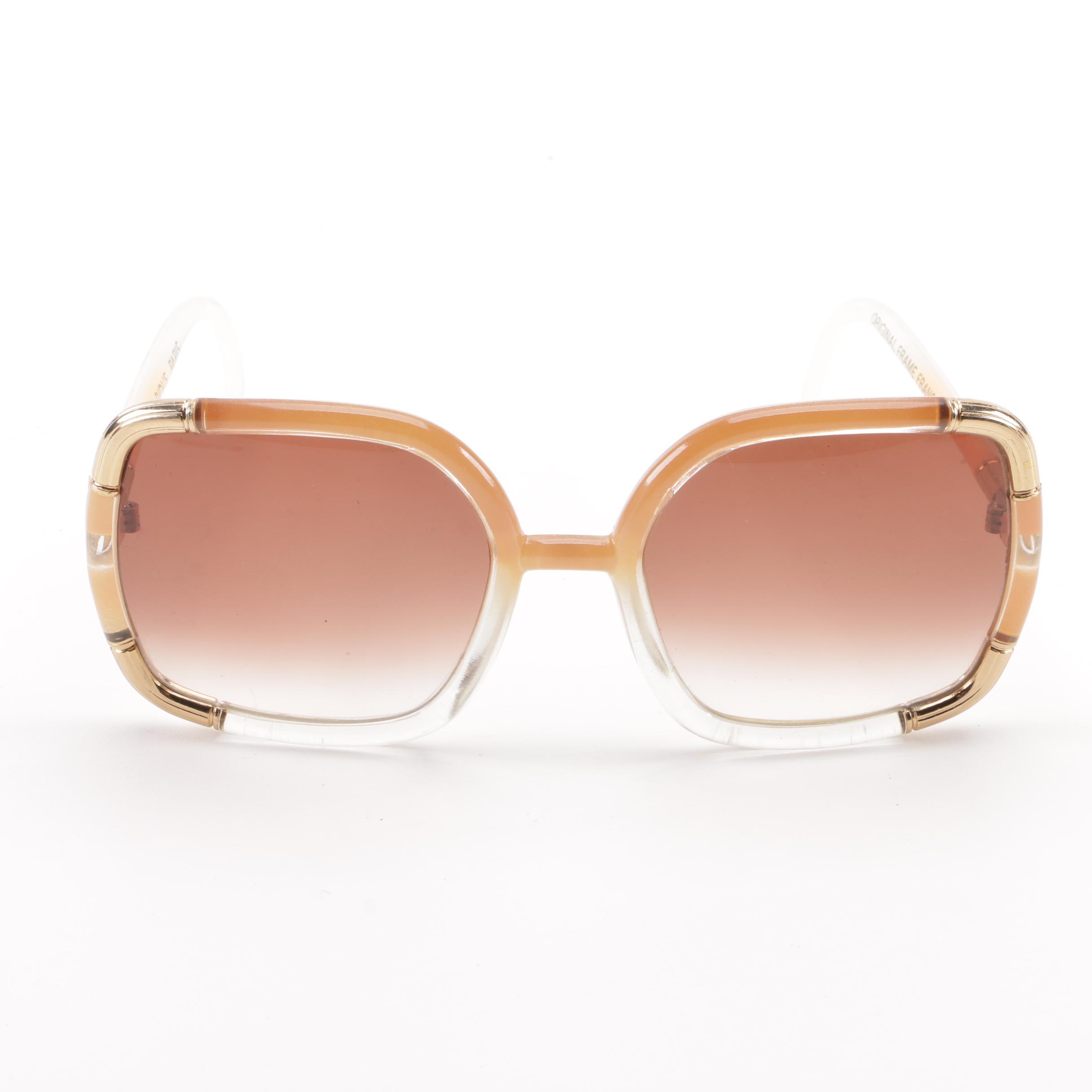 Ted Lapidus Paris Oversized Sunglasses, 1970s Vintage
