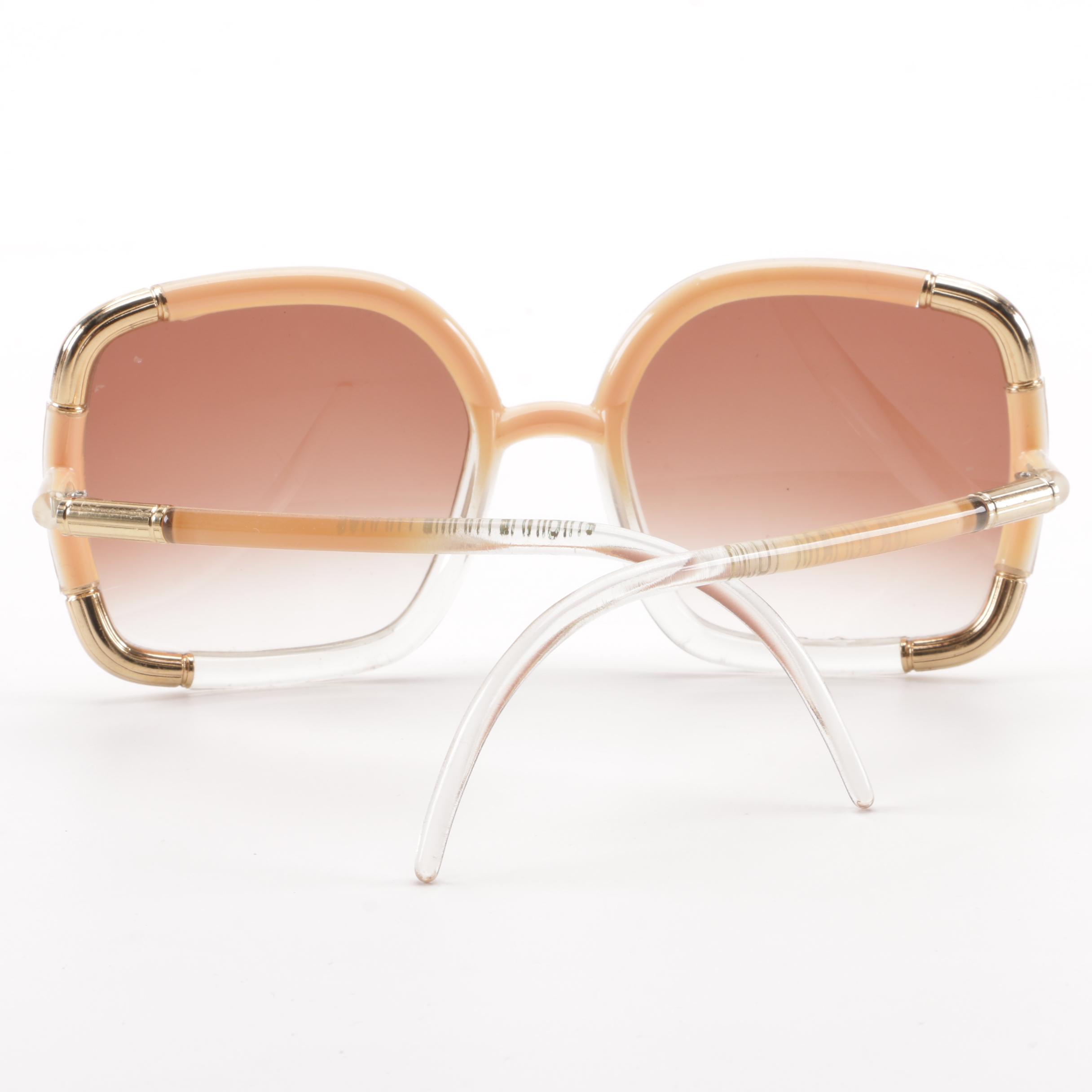 Ted Lapidus Paris Oversized Sunglasses, 1970s Vintage