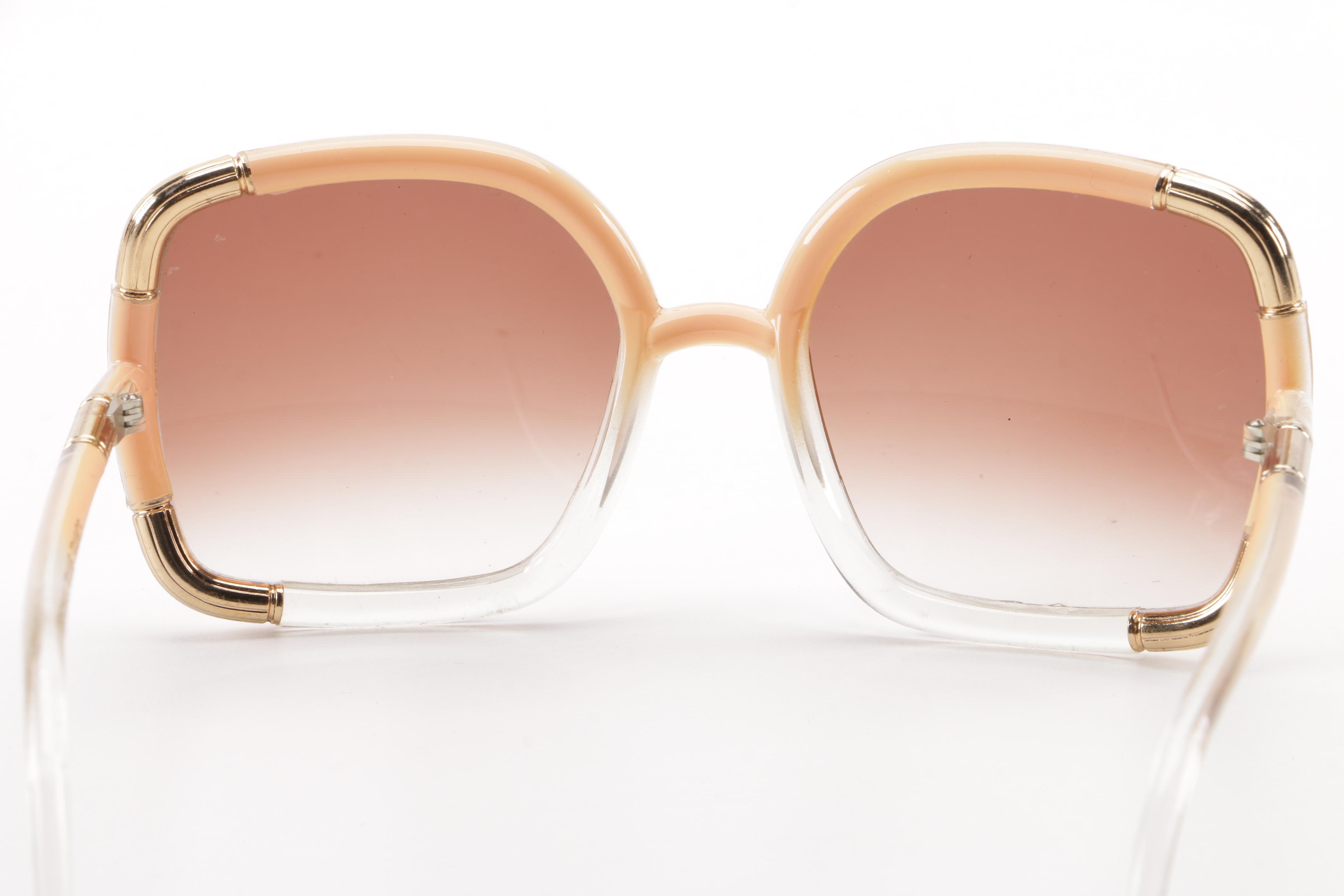 Ted Lapidus Paris Oversized Sunglasses, 1970s Vintage