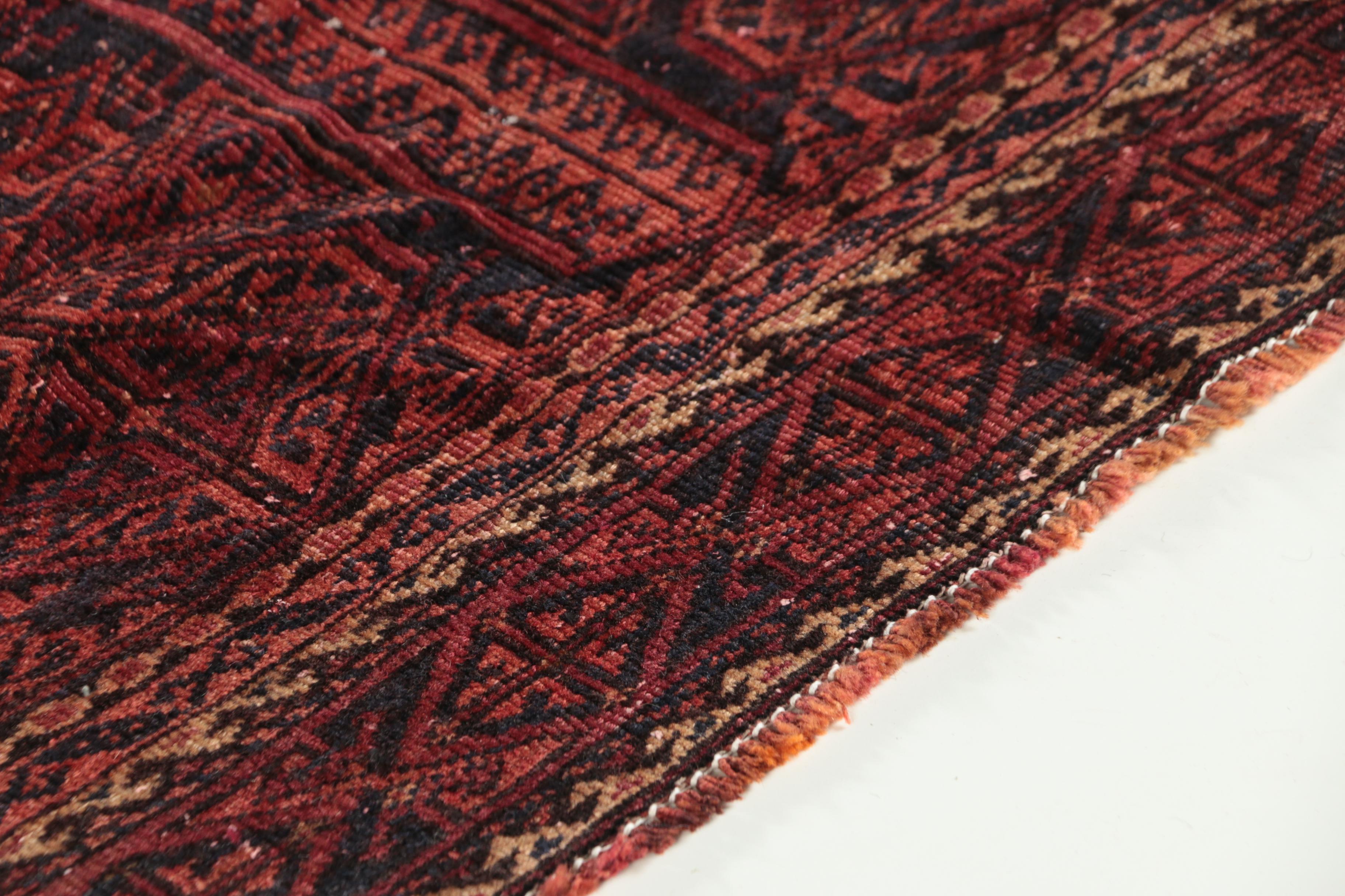 Hand-Knotted Yomud Dynak Wool Rug