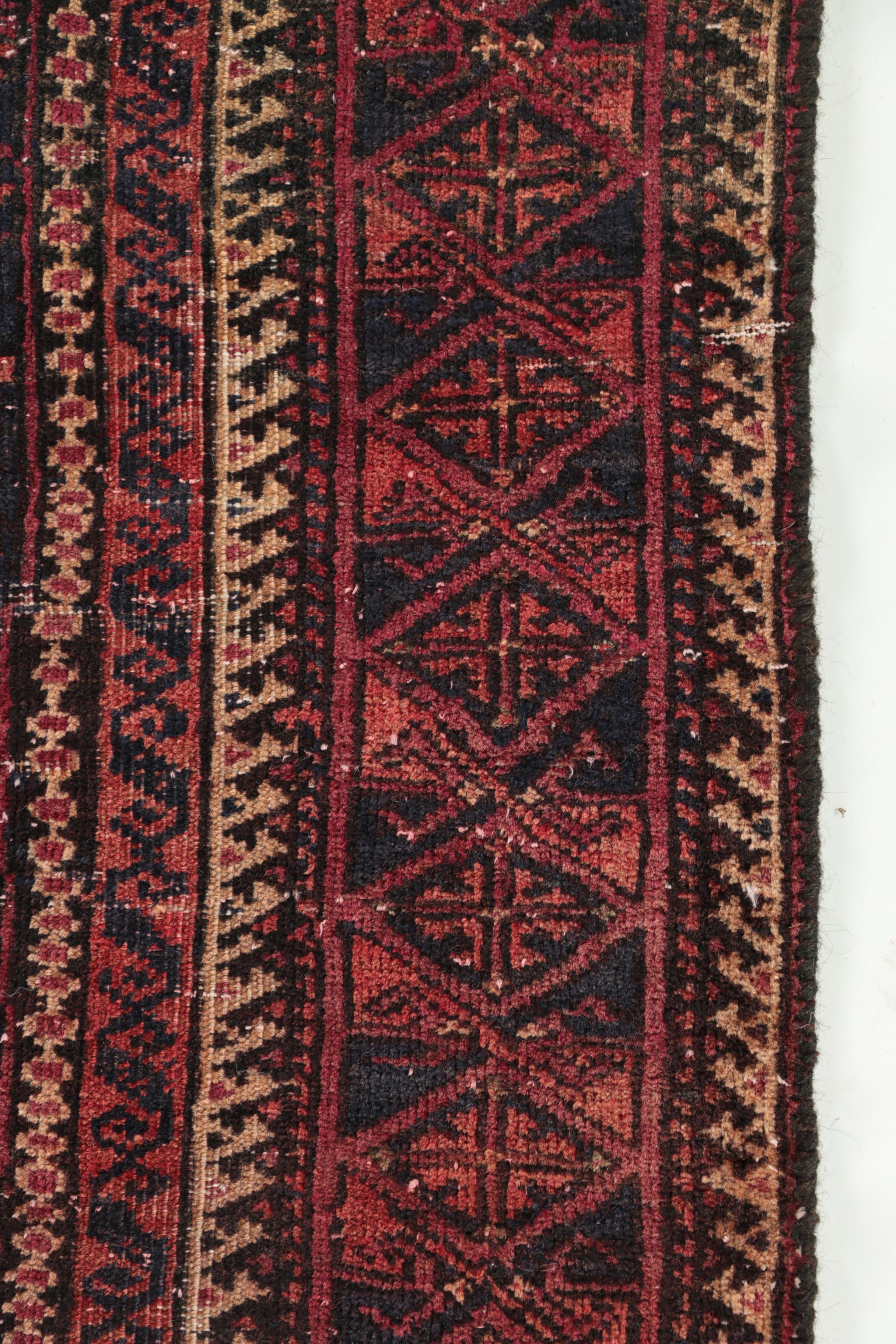 Hand-Knotted Yomud Dynak Wool Rug