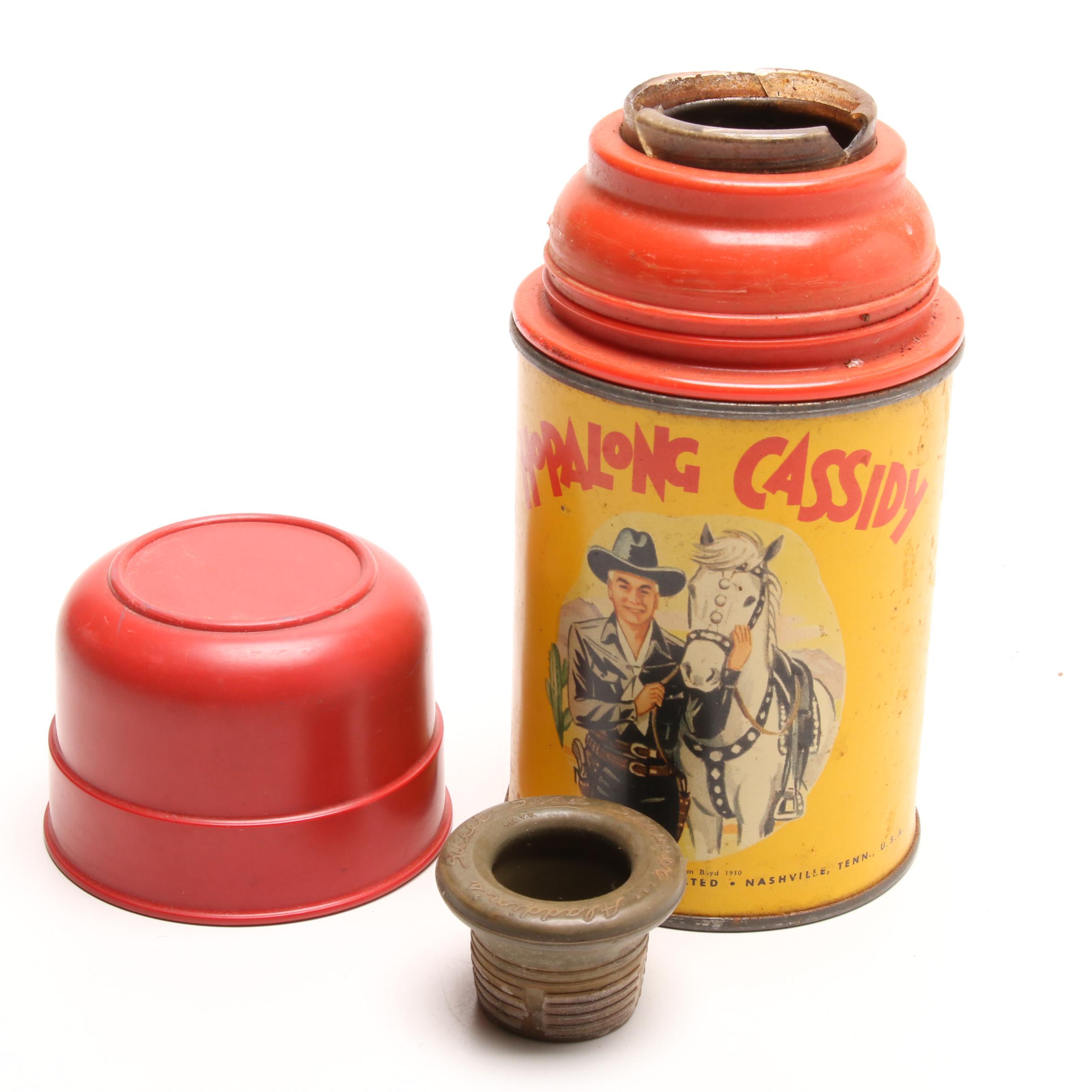 1950 Hopalong Cassidy "William Boyd" Aladdin Industries Lunch Box with Thermos