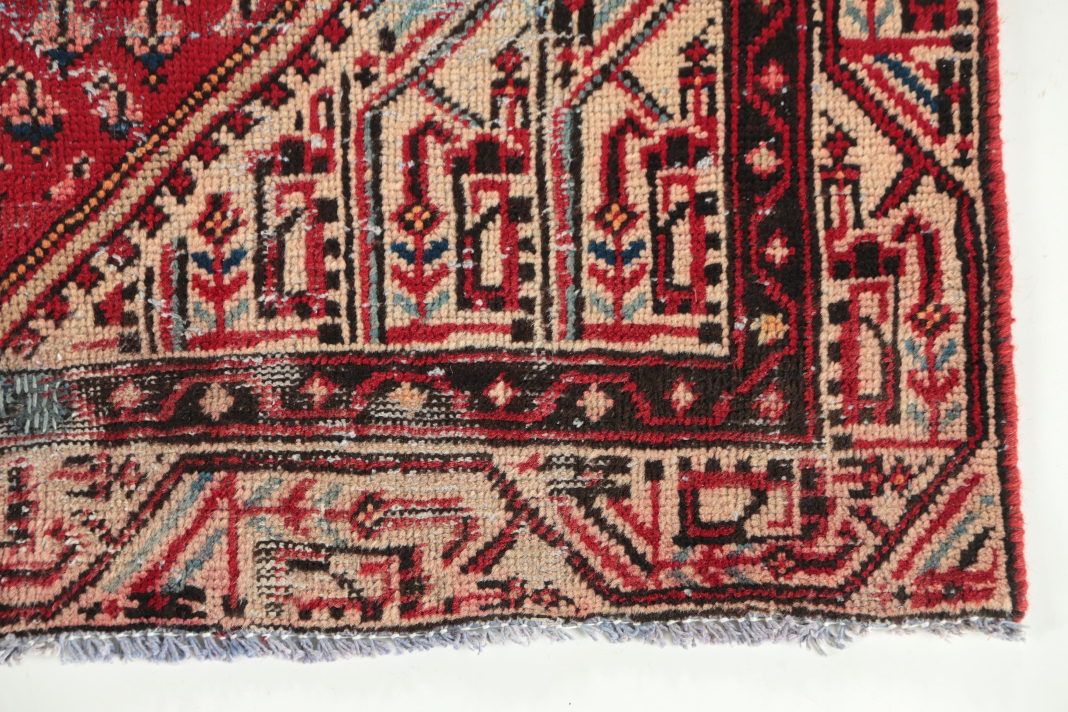 Hand-Knotted Persian Everu Wool Rug
