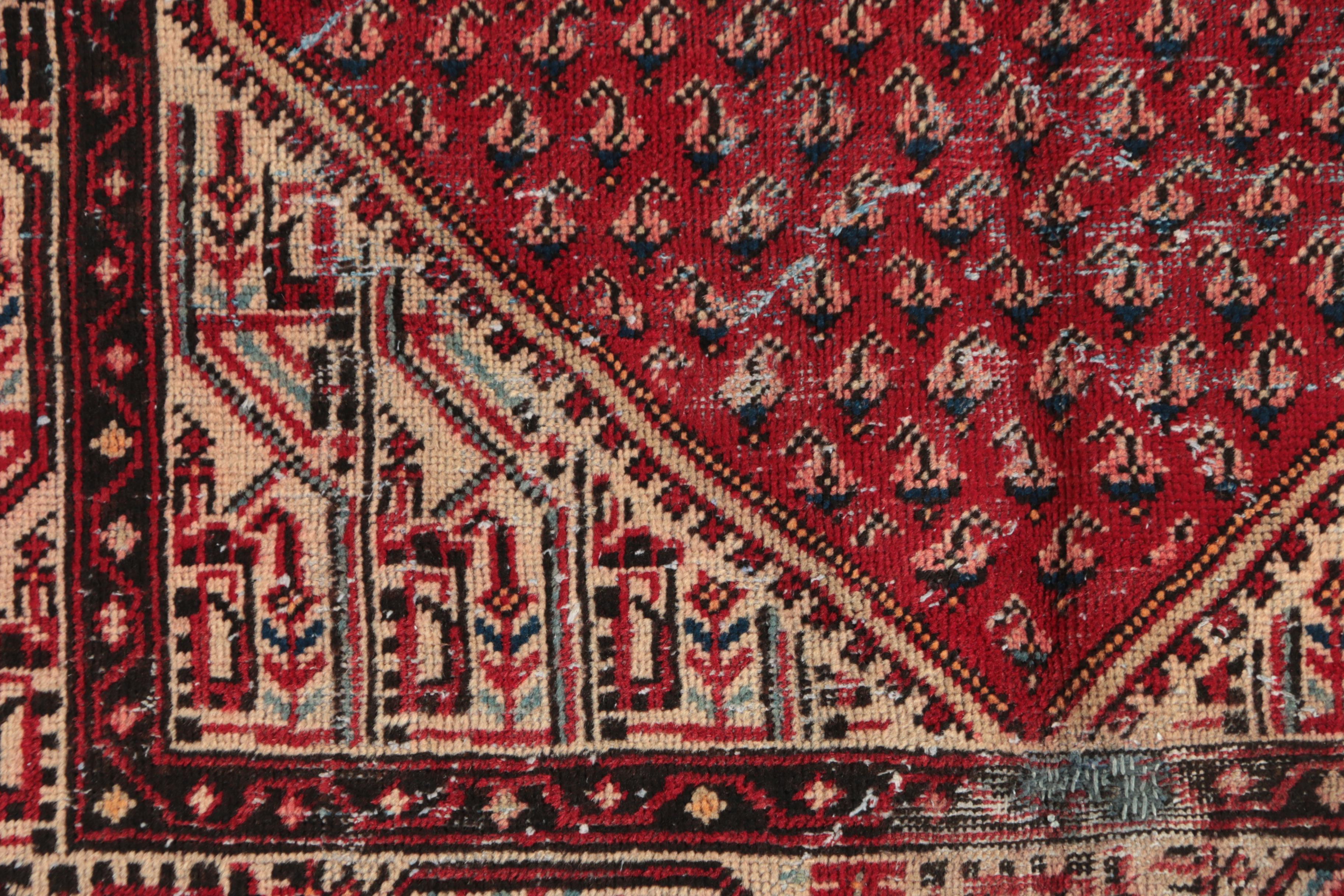 Hand-Knotted Persian Everu Wool Rug
