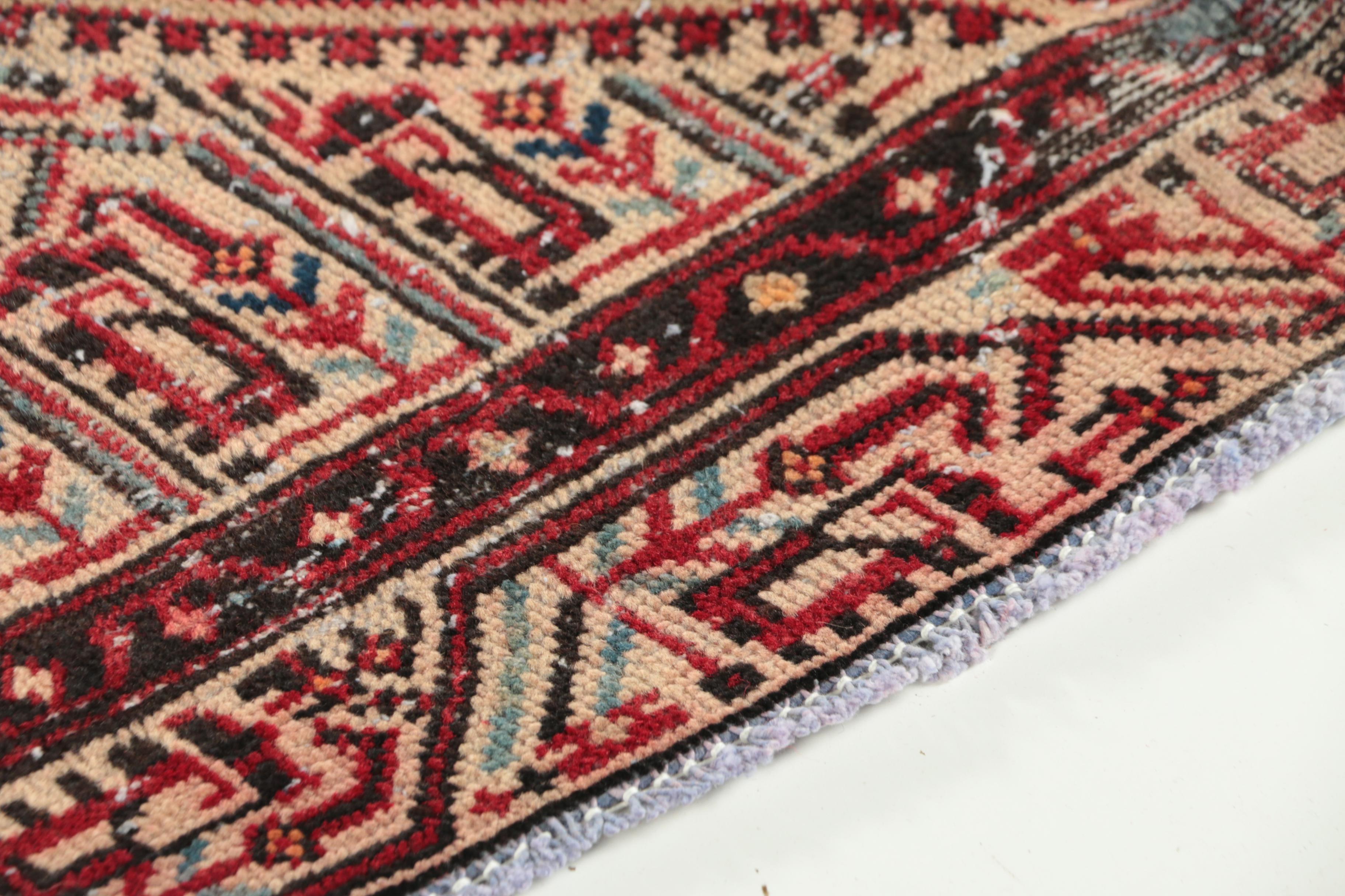 Hand-Knotted Persian Everu Wool Rug
