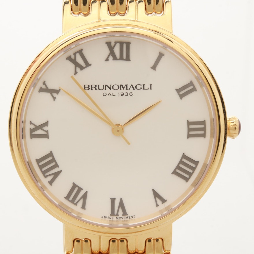 Bruno Magli Isabella Gold Tone Quartz Wristwatch