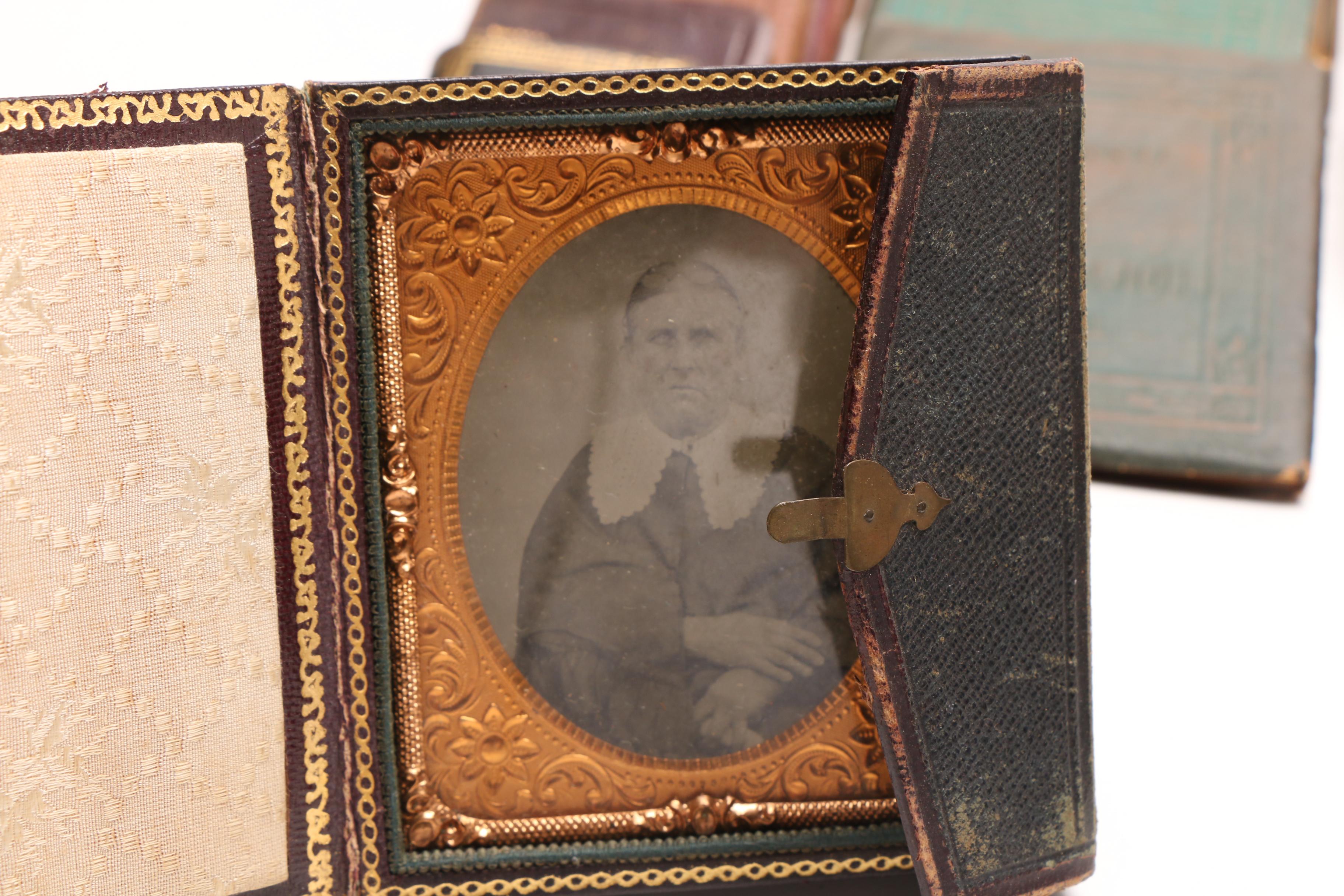 Miniature Books with Antique Photographic Portraits