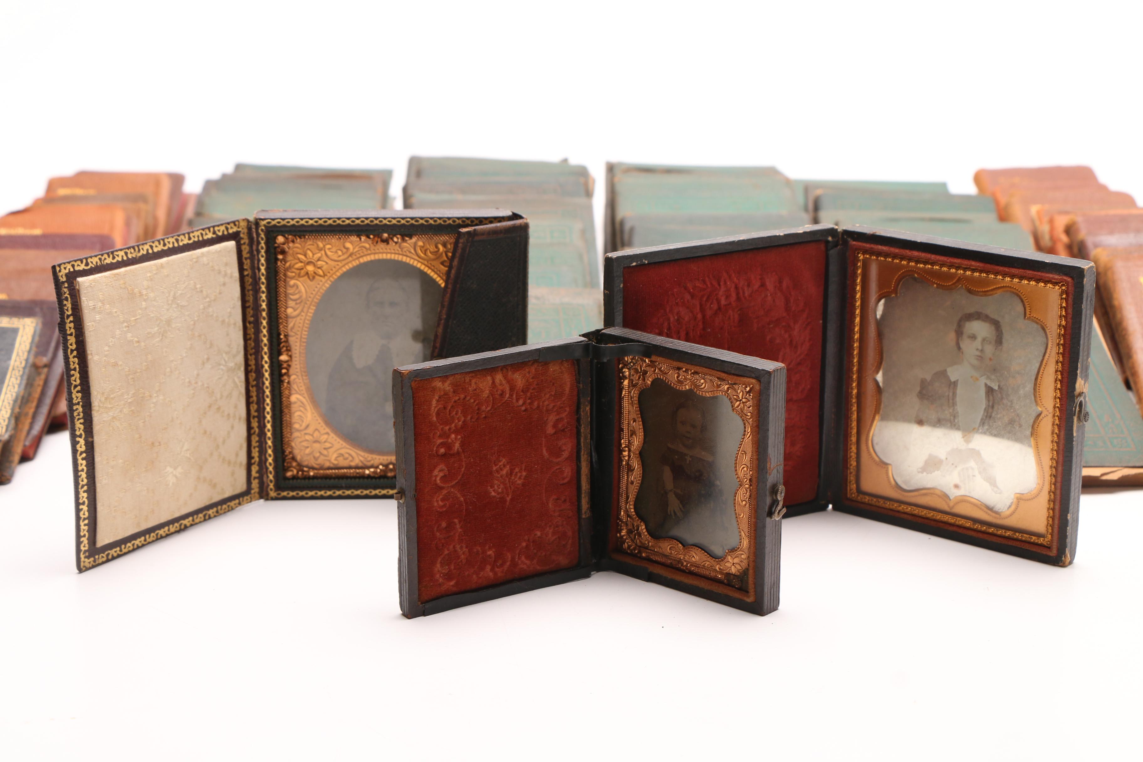 Miniature Books with Antique Photographic Portraits