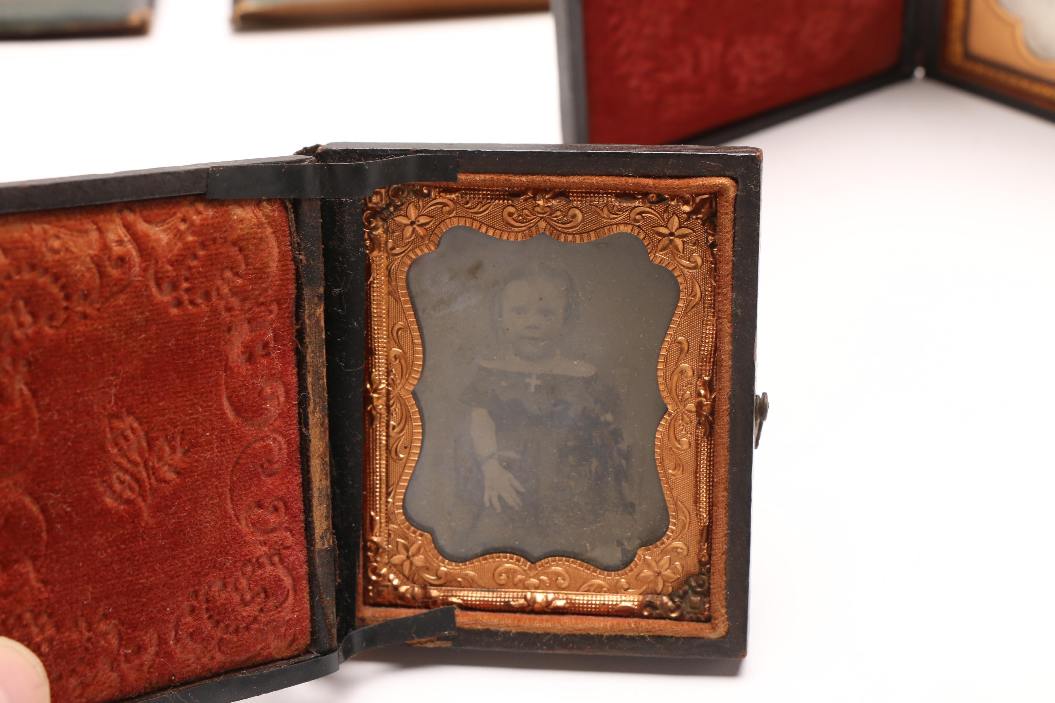 Miniature Books with Antique Photographic Portraits