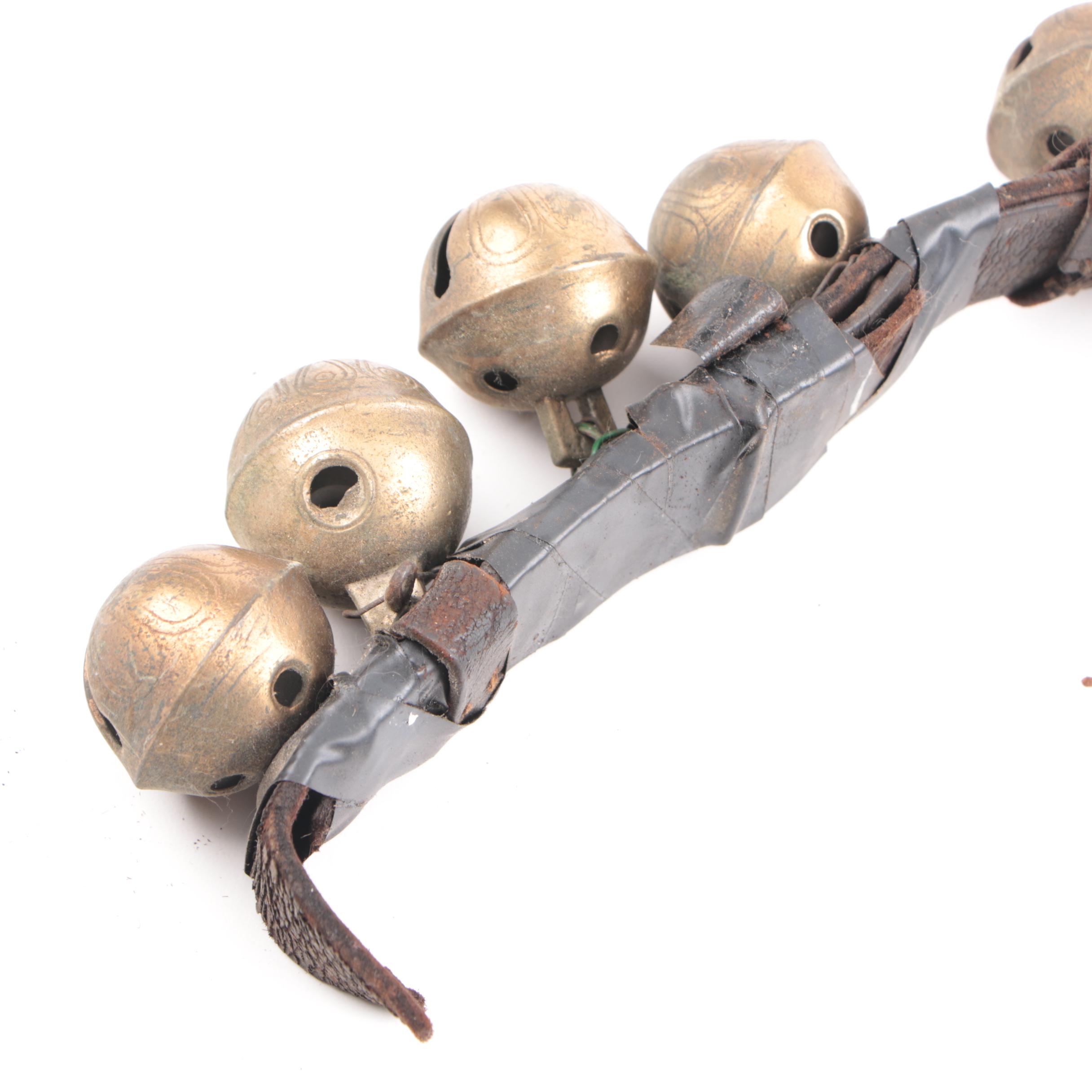 Sleigh Bells on Leather Horse Collar