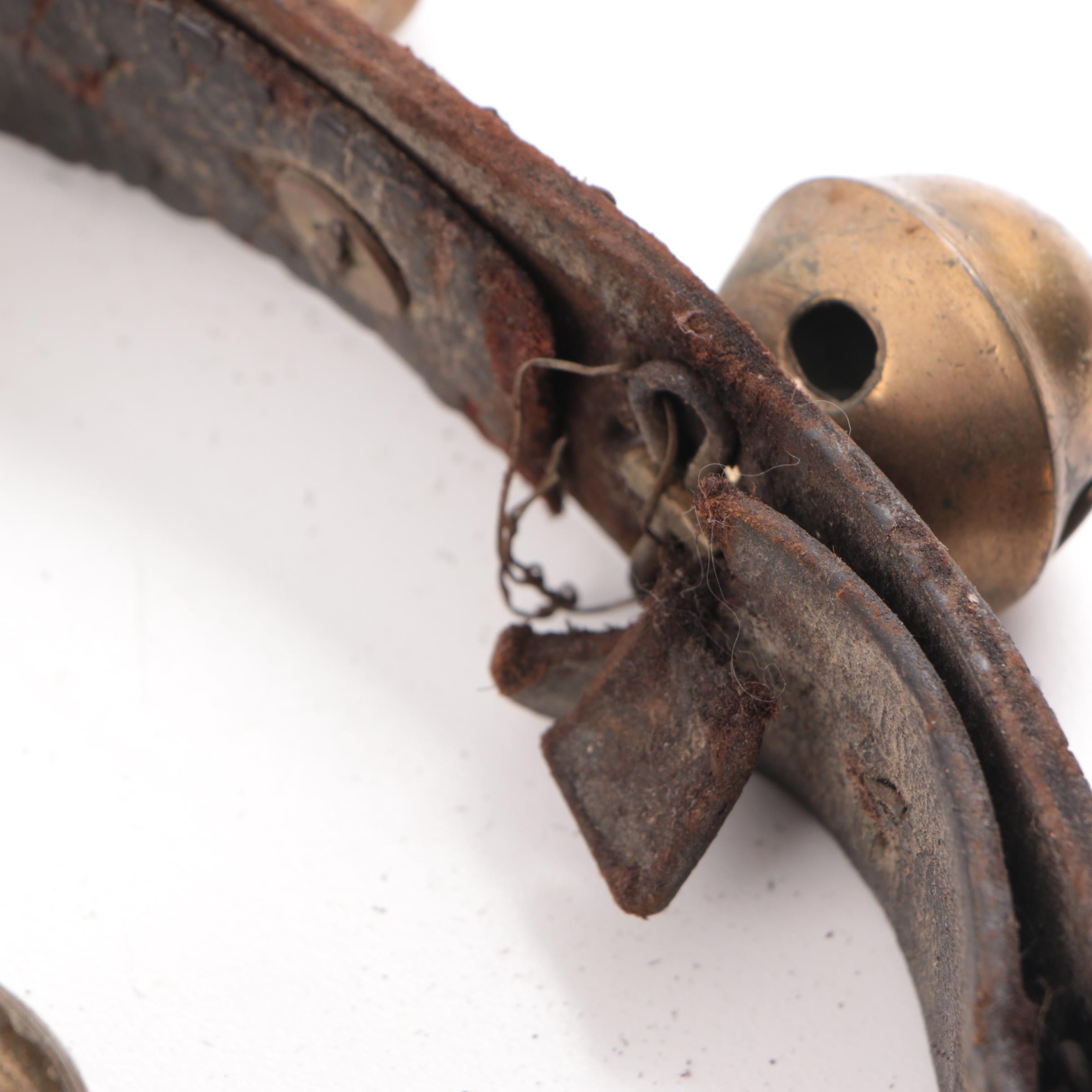 Sleigh Bells on Leather Horse Collar