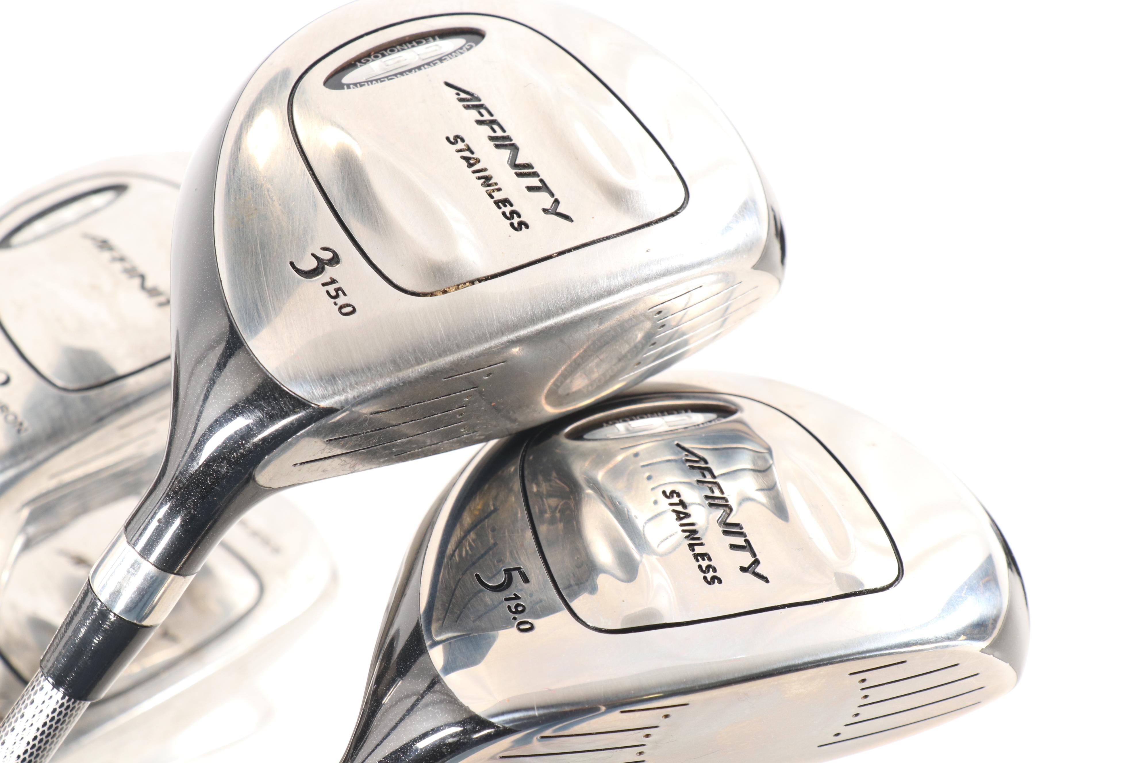 Ladies' Affinity Stainless and Titanium Golf Clubs featuring TaylorMade Putter