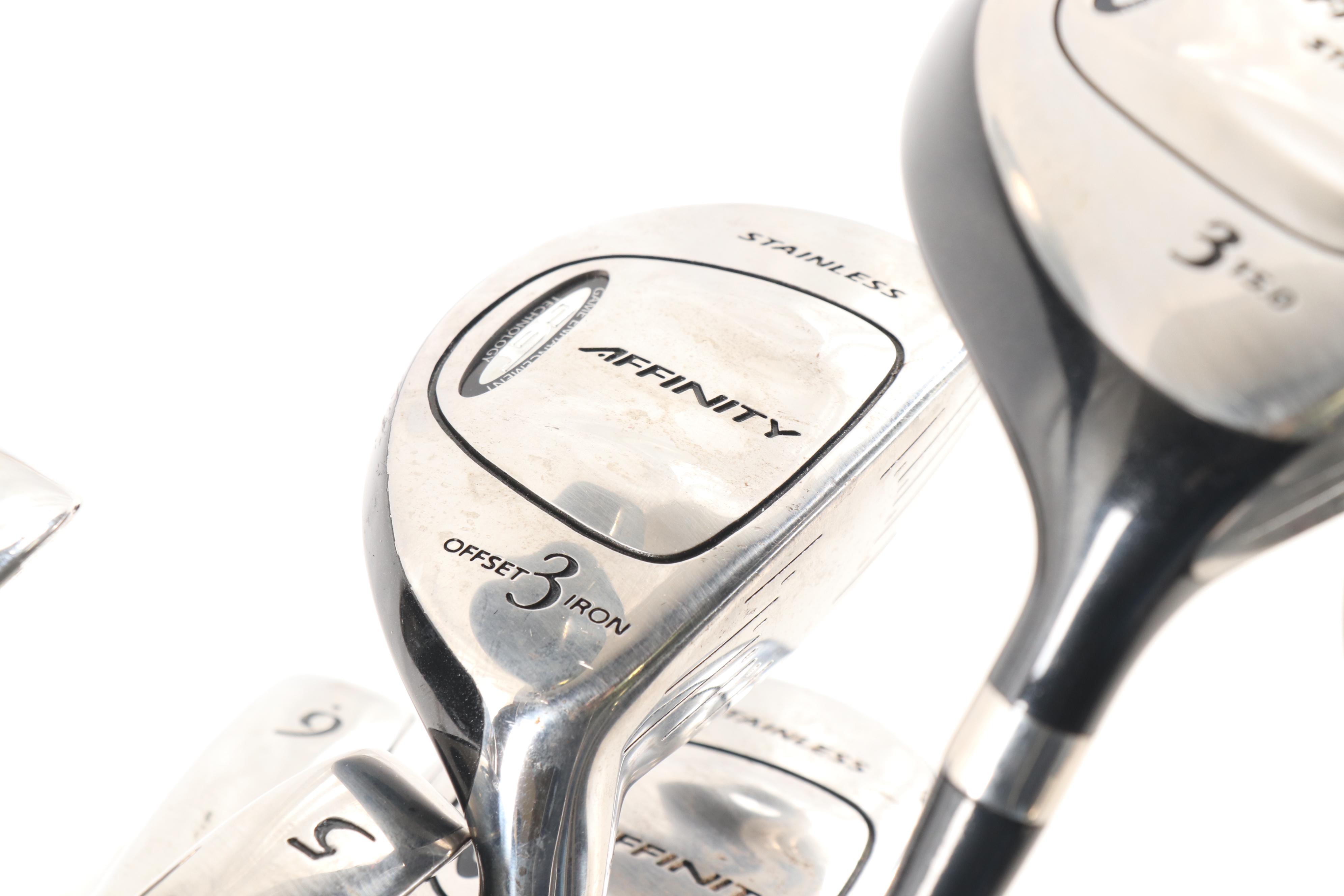 Ladies' Affinity Stainless and Titanium Golf Clubs featuring TaylorMade Putter