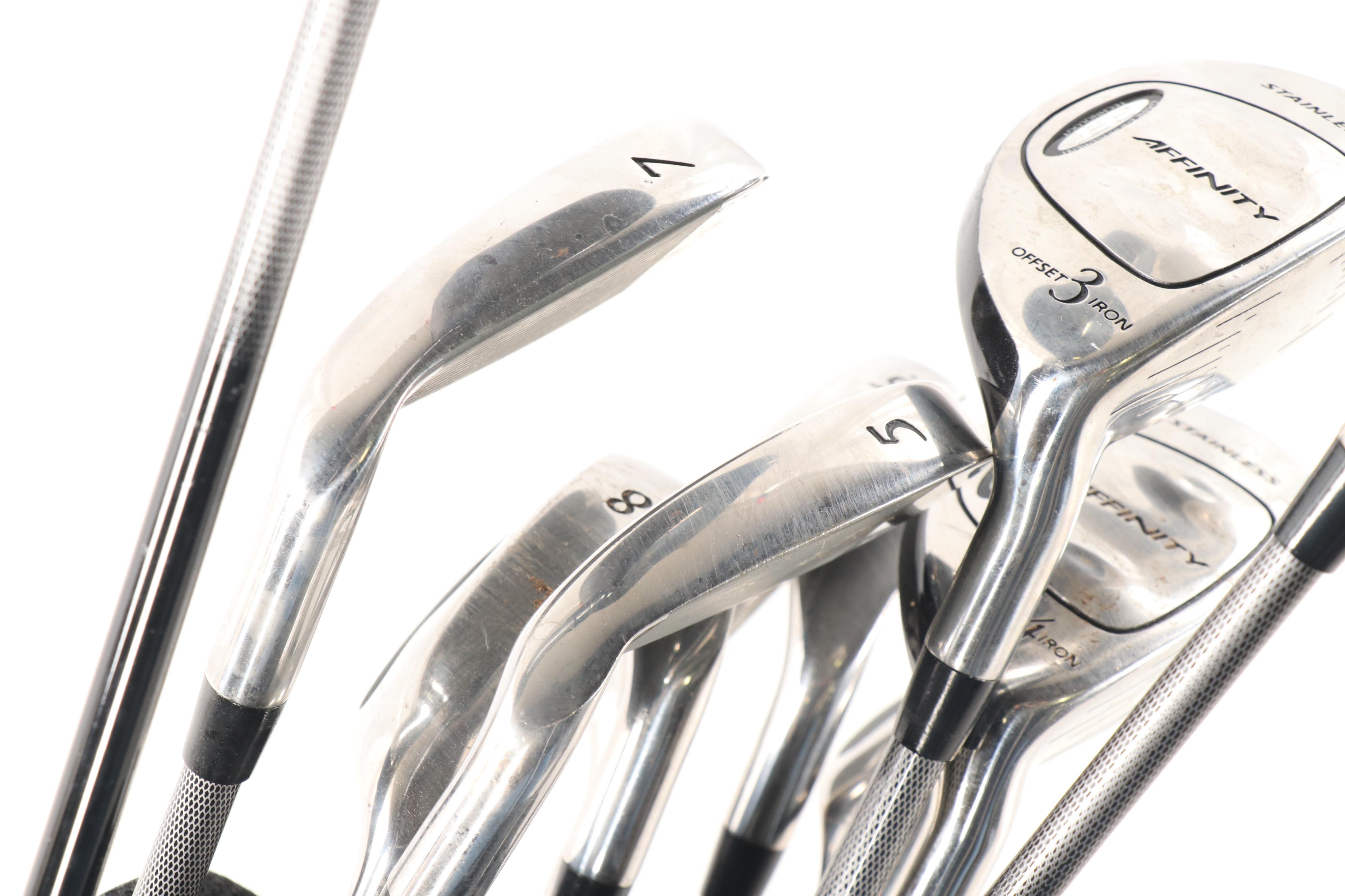 Ladies' Affinity Stainless and Titanium Golf Clubs featuring TaylorMade Putter