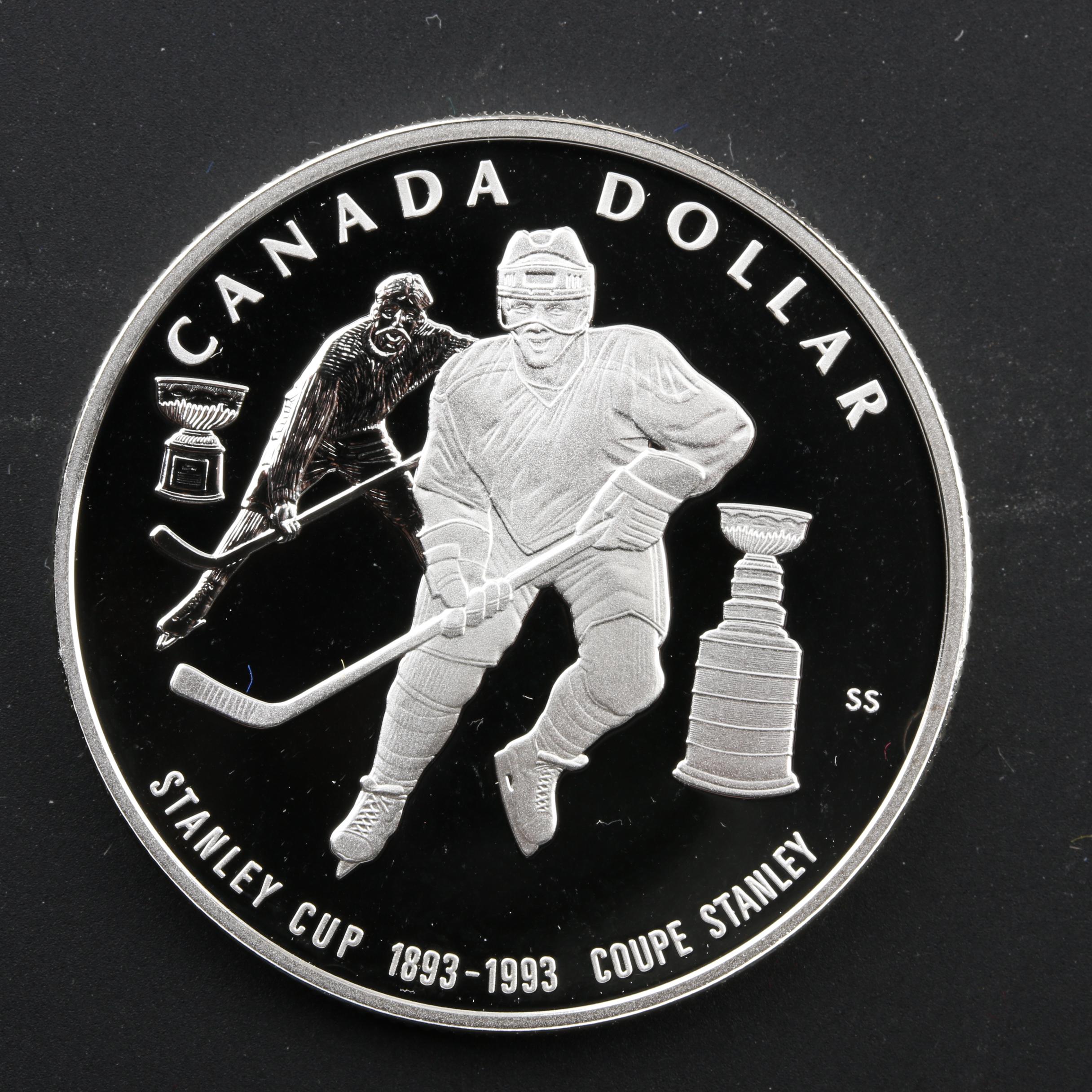 Three Commemorative Silver Proof Canadian Dollar Coins