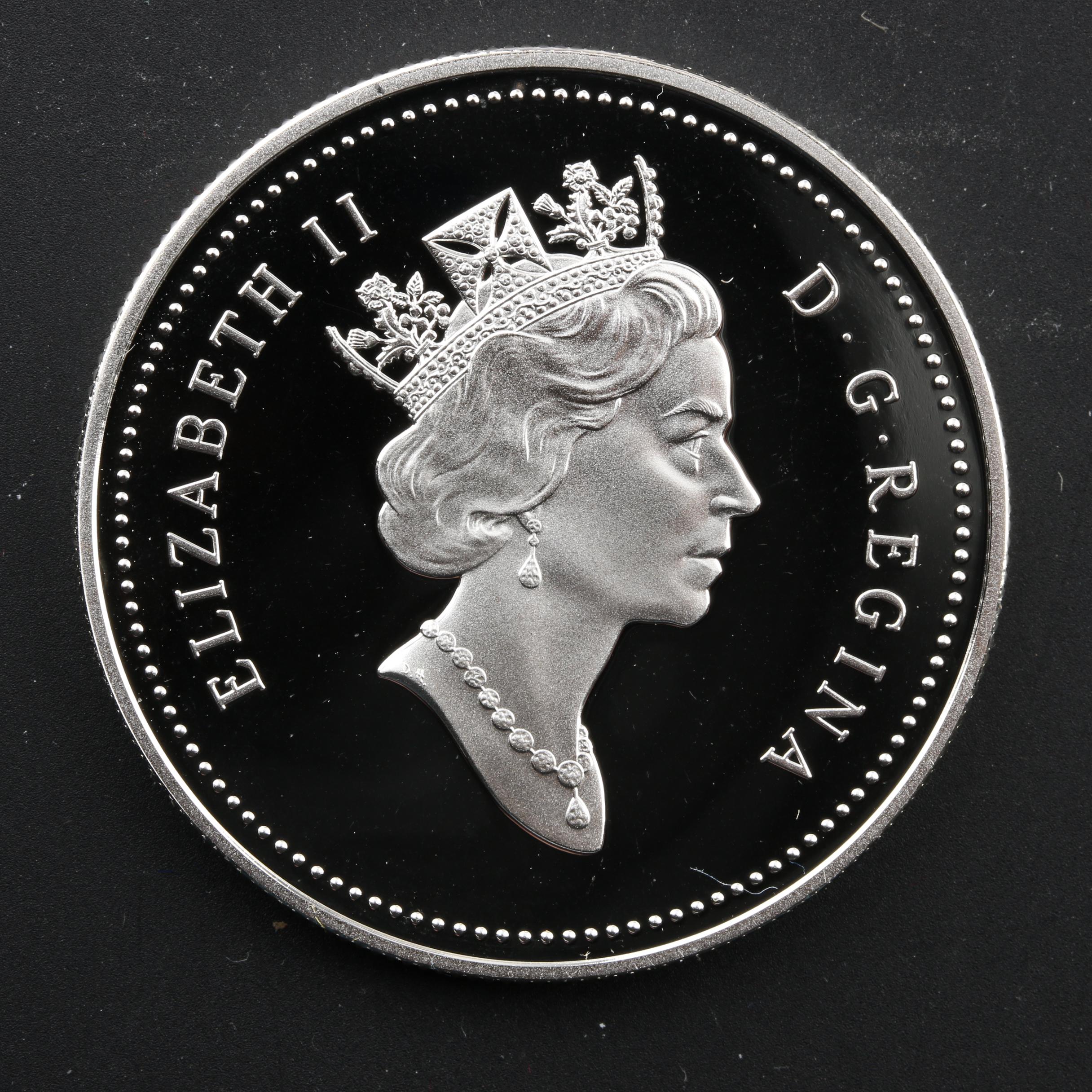 Three Commemorative Silver Proof Canadian Dollar Coins