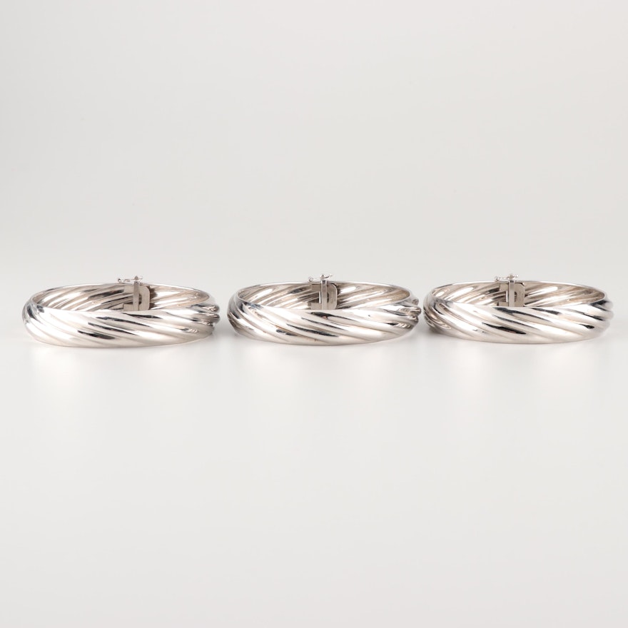 LIRM Italy Sterling Silver Bangles