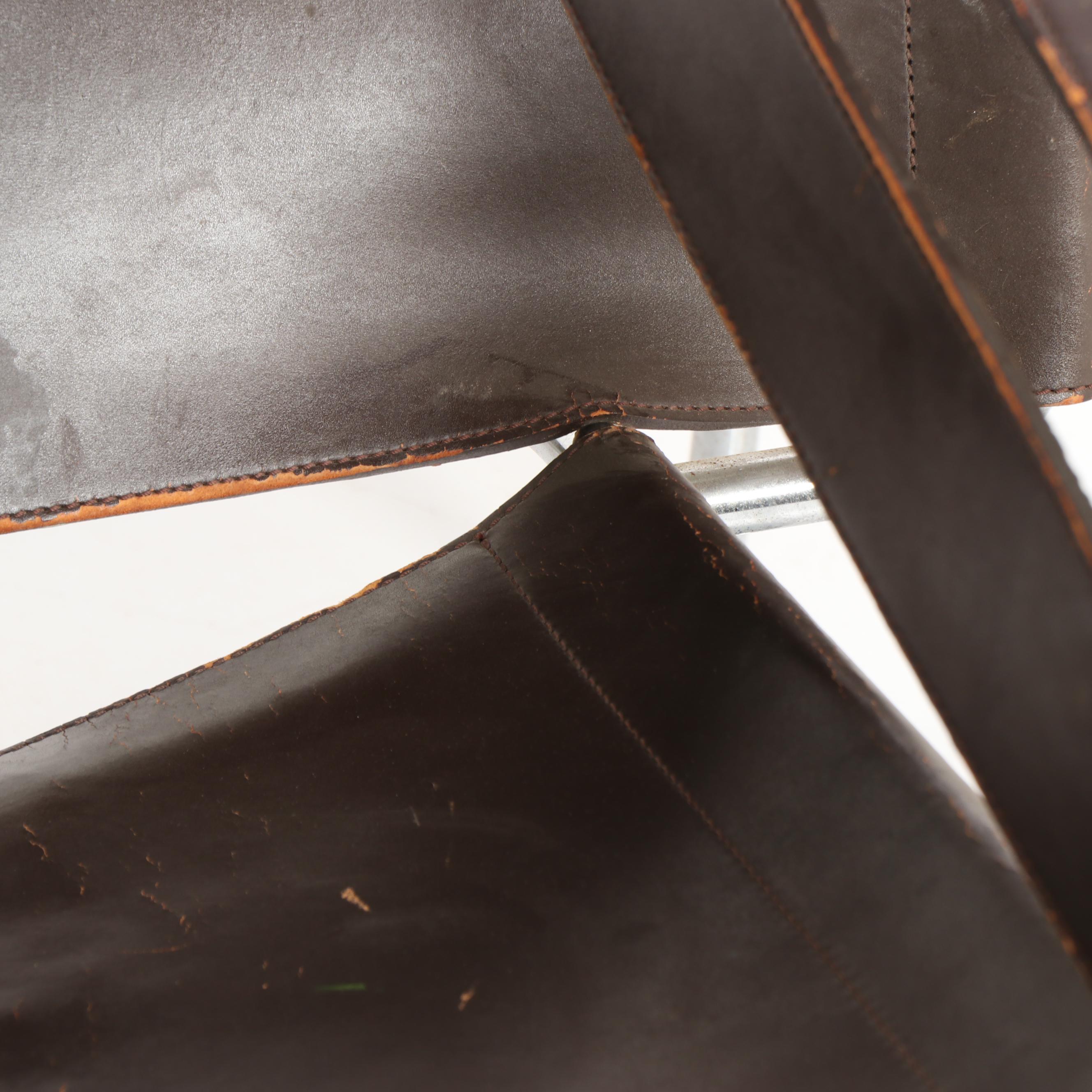 Marcel Breuer "Wassily" Metal and Leather Chair for Stendig, Mid-20th Century