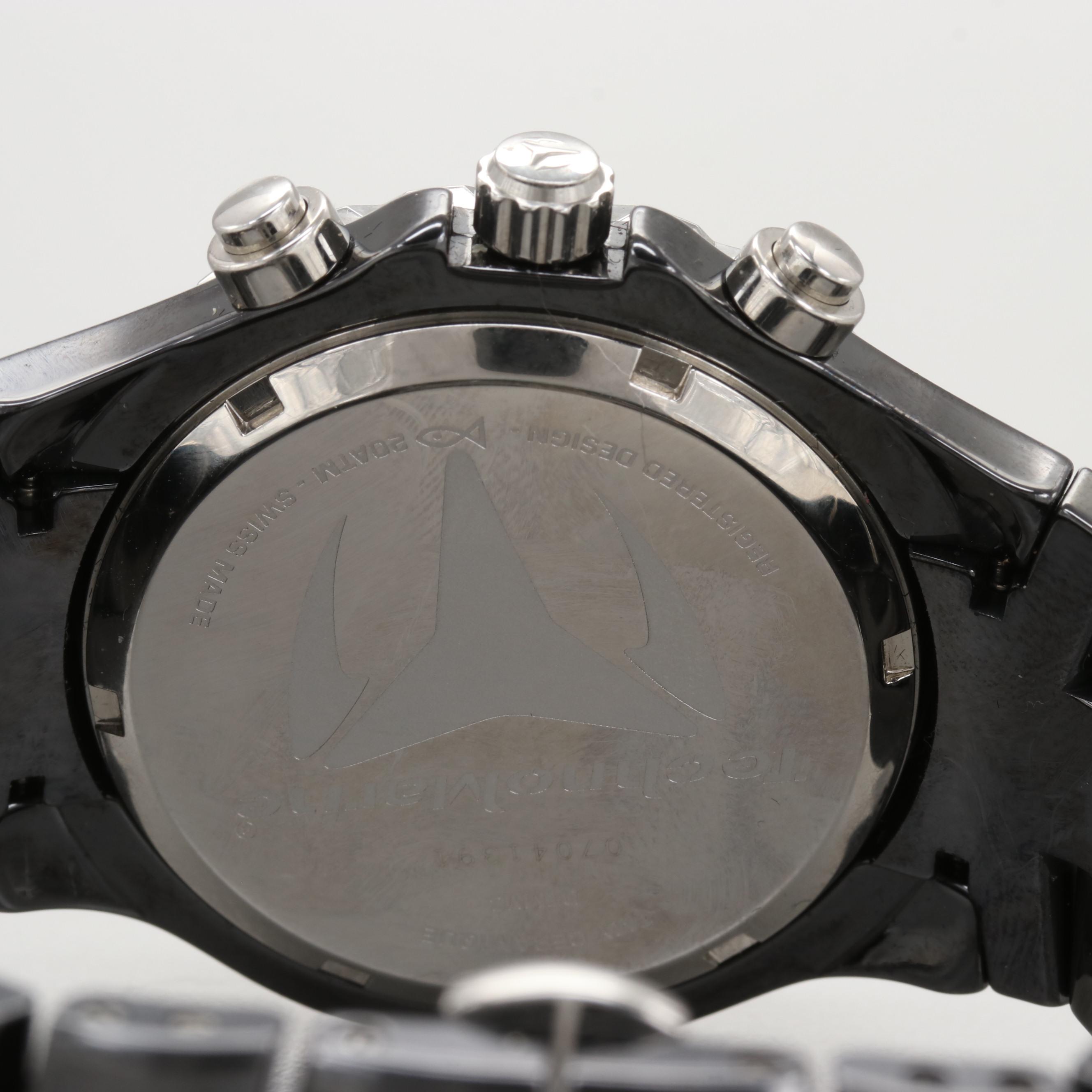 Technomarine TMY Ceramique Quartz Watch With Diamond Bezel