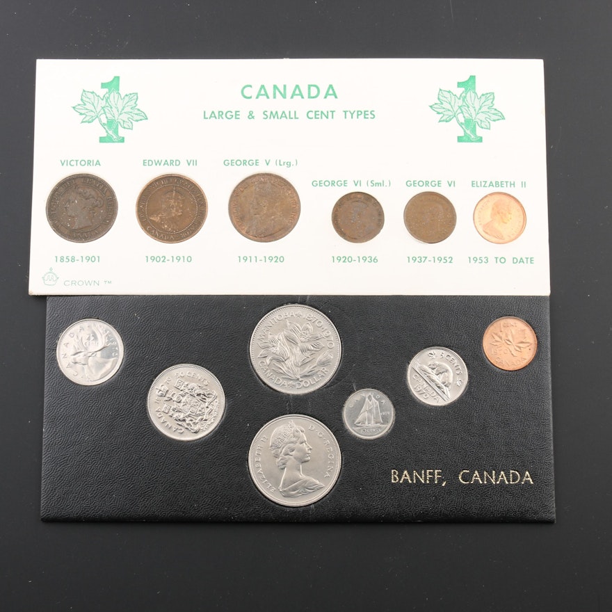 Two Vintage Canadian Coin Sets