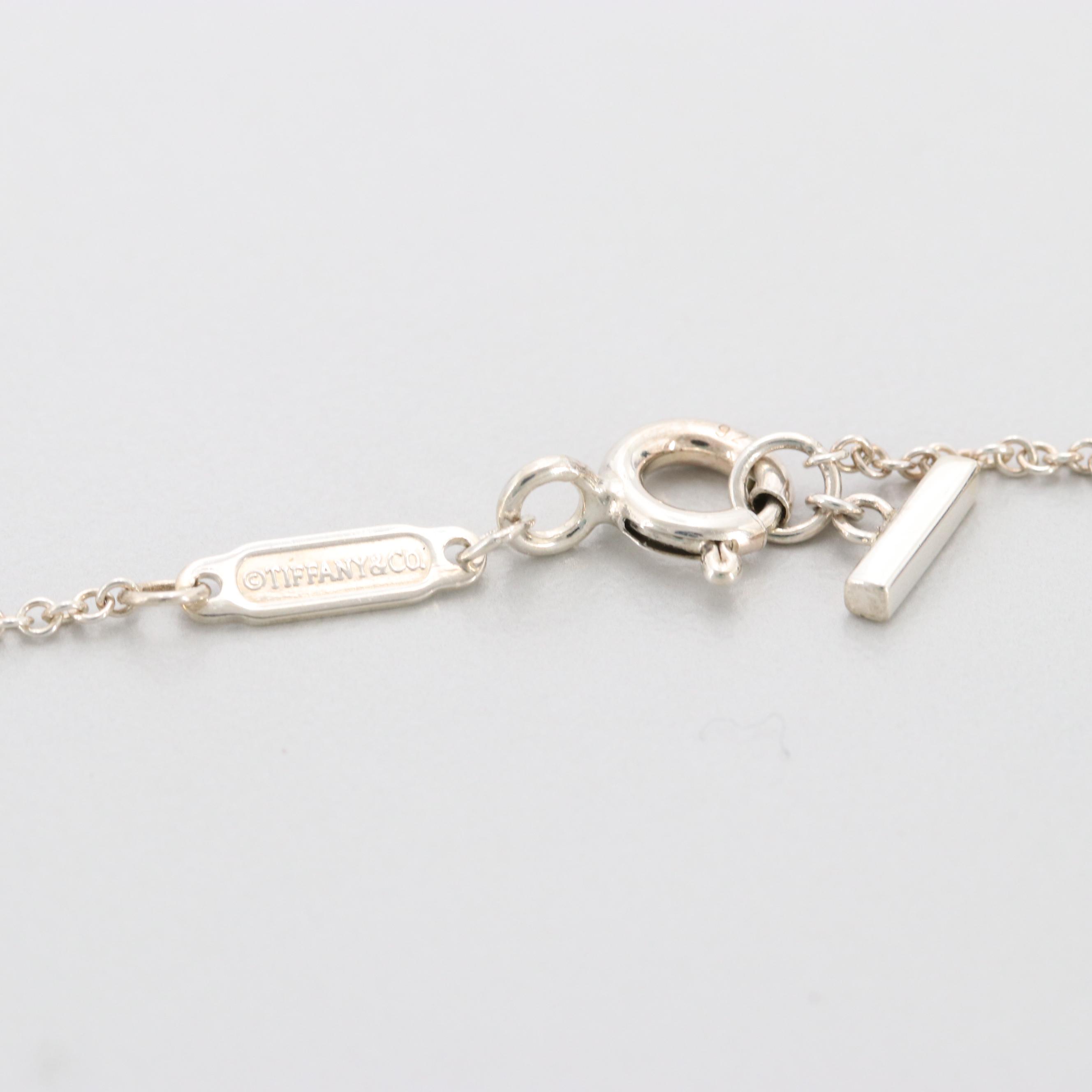 Tiffany & Co. Sterling Silver "T Smile" Pendant Necklace