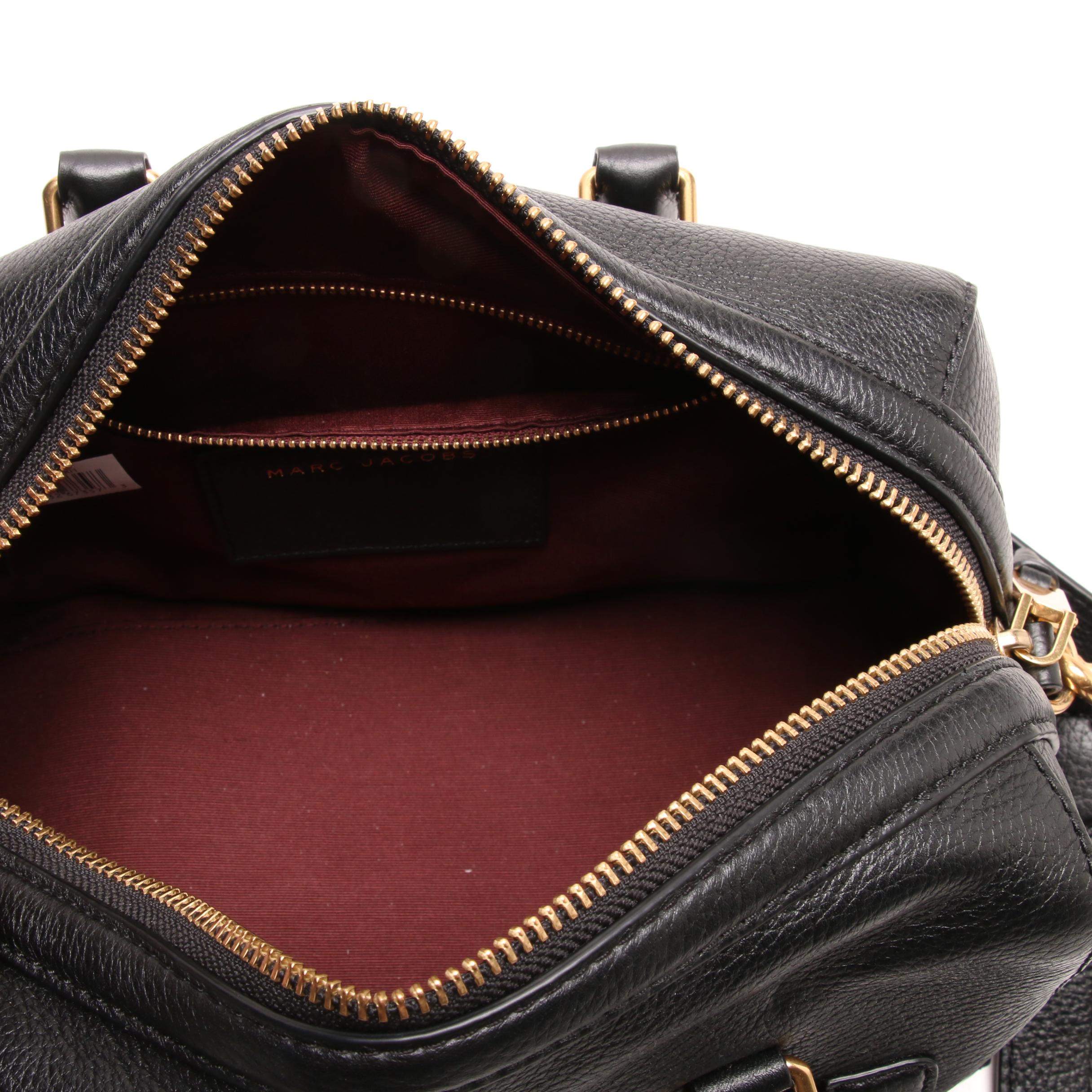 Marc Jacobs Small Bauletto Black Leather Satchel